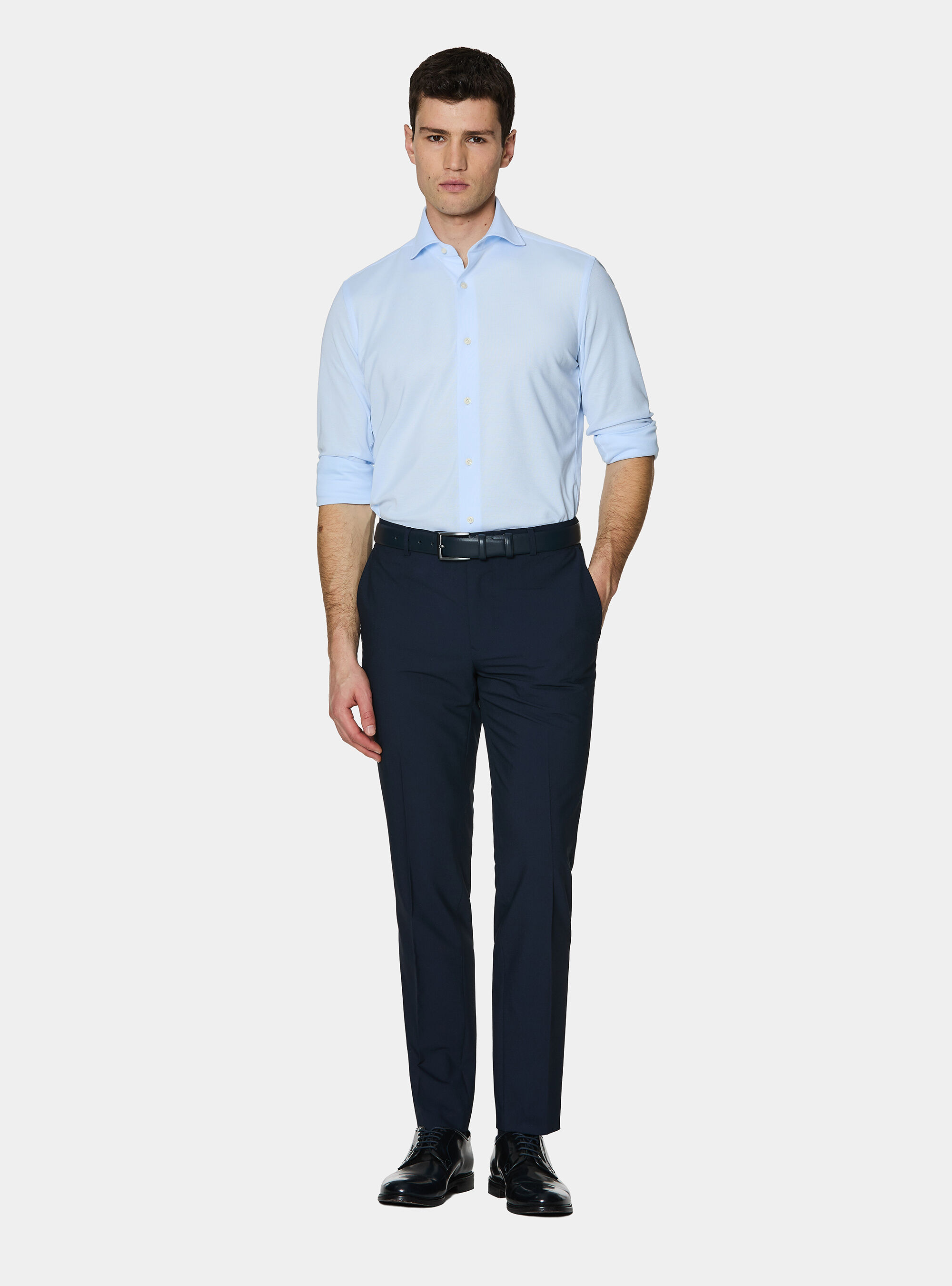 Slim-fit suit trousers