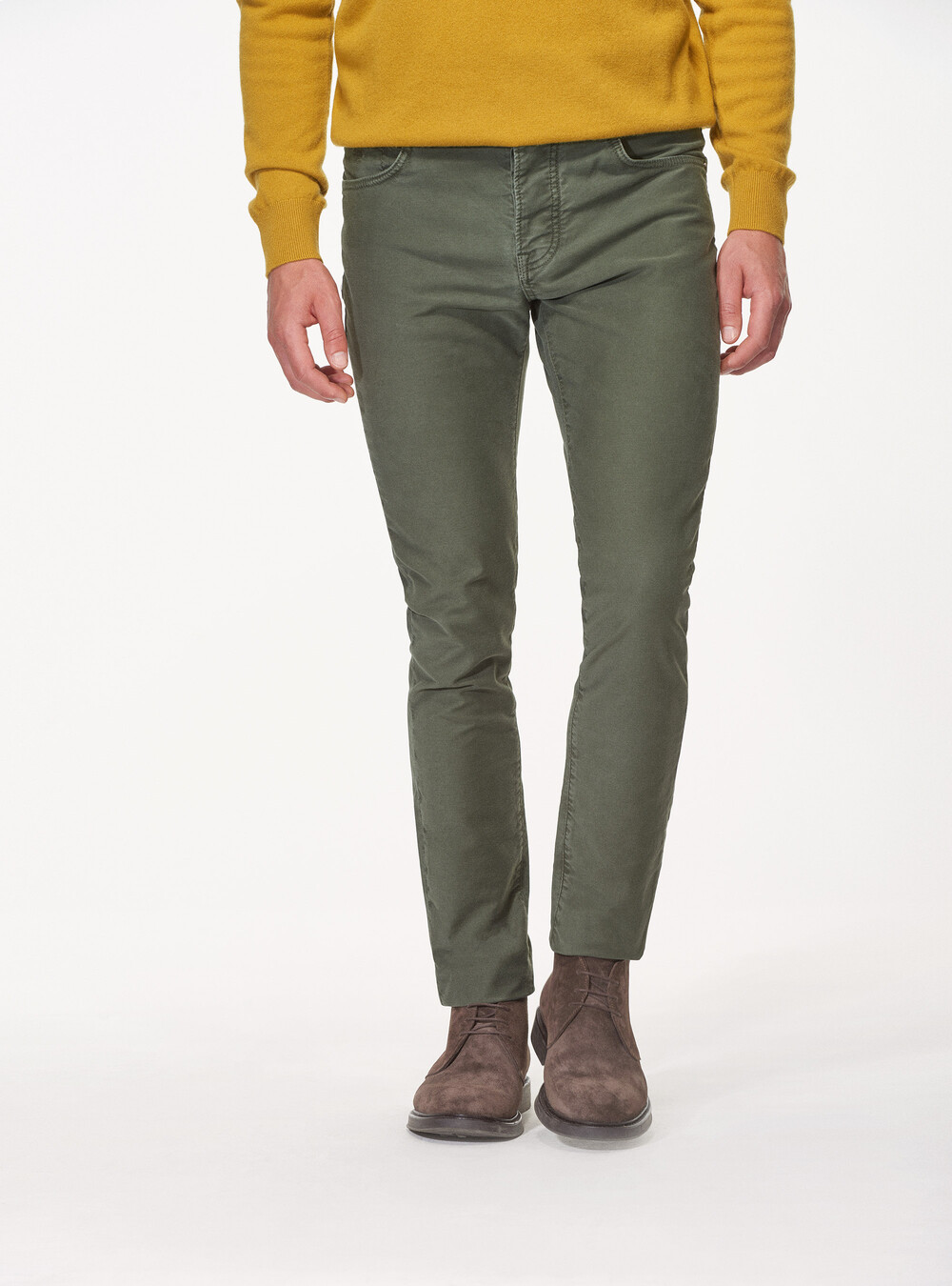 Garment dyed twill 5-pocket trousers | GutteridgeUS |  catalog-gutteridge-storefront Uomo