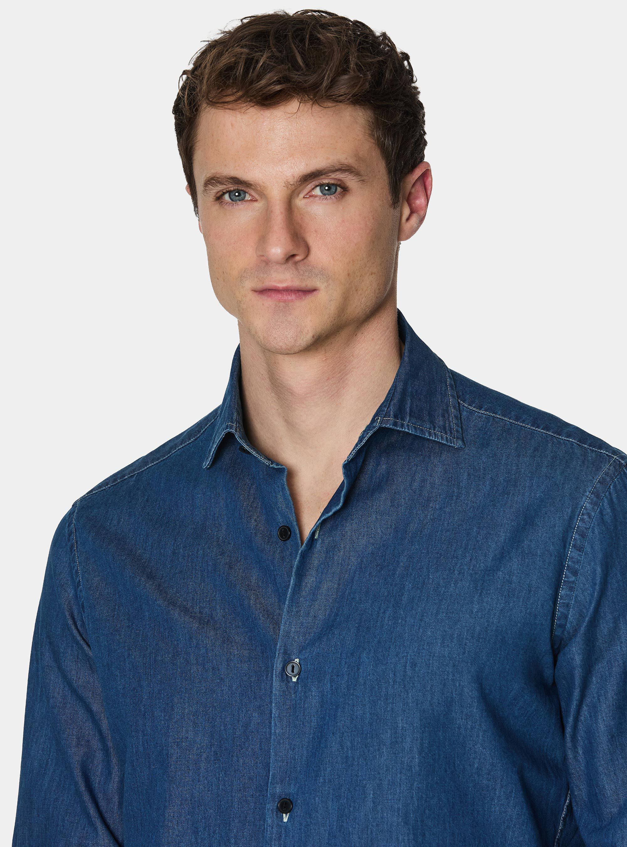 Camicia denim, BLU