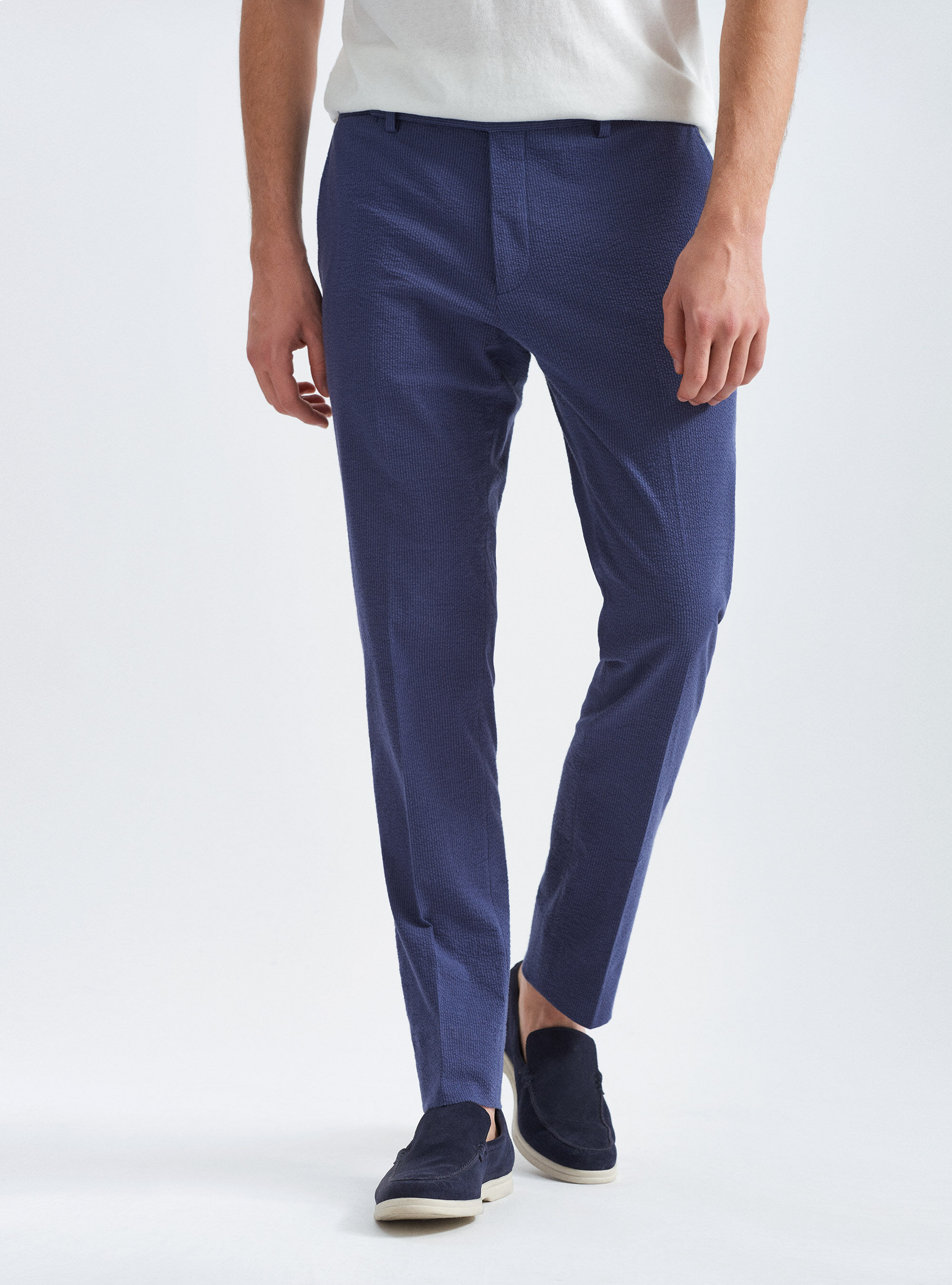 80s angelo Santini Seersucker Check Pant