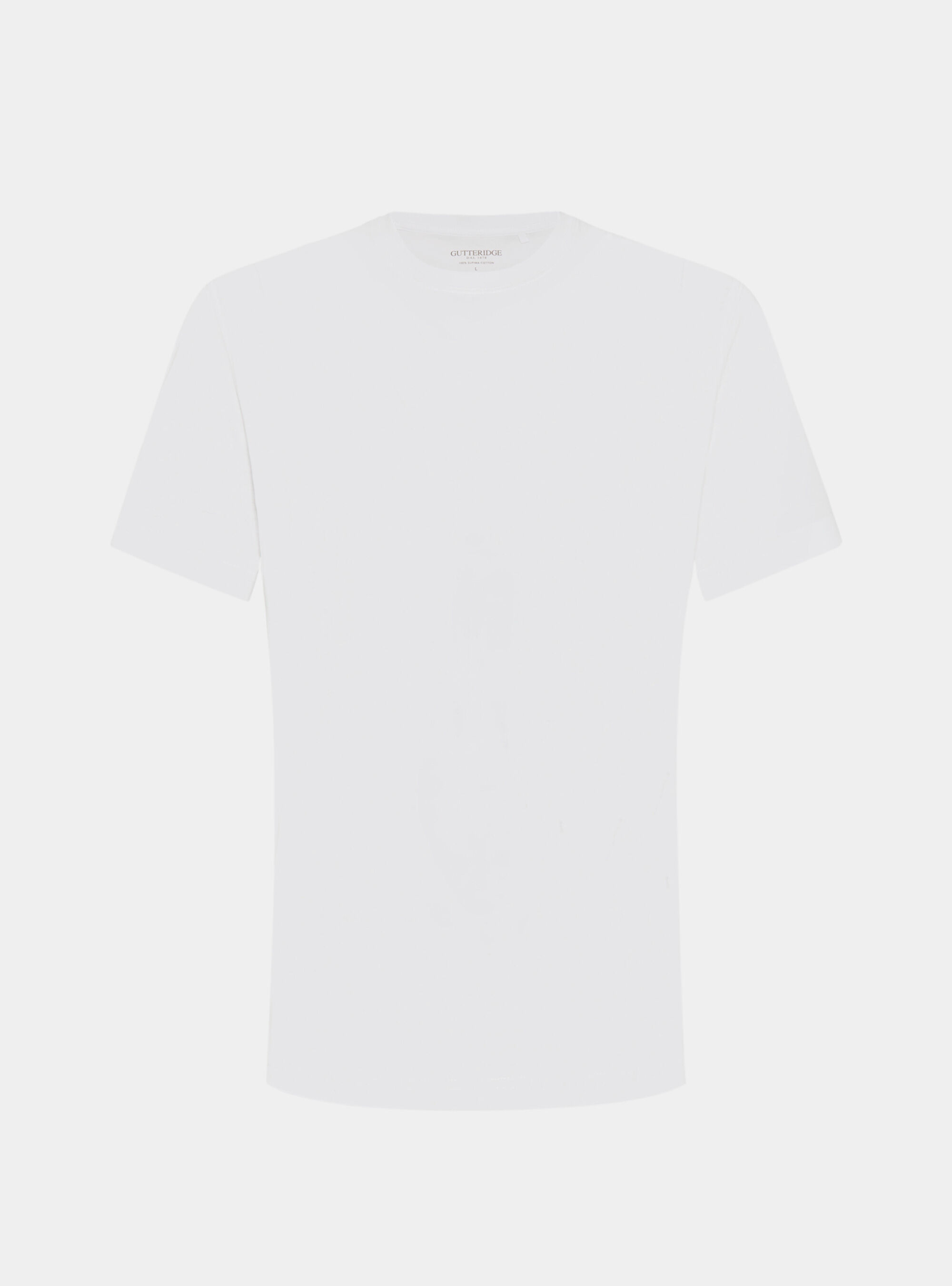 Half-sleeve T-shirt in Supima cotton, WHITE