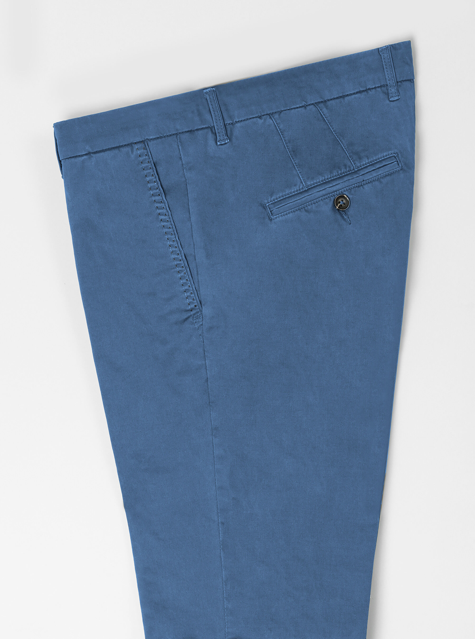 Stretch cotton chino trousers, LIGHT BLUE