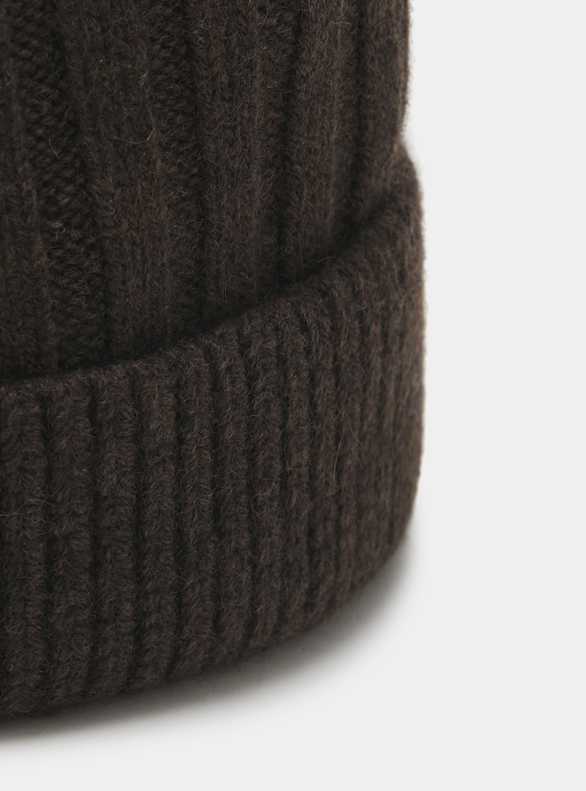 Cappello a costa inglese in misto cashmere