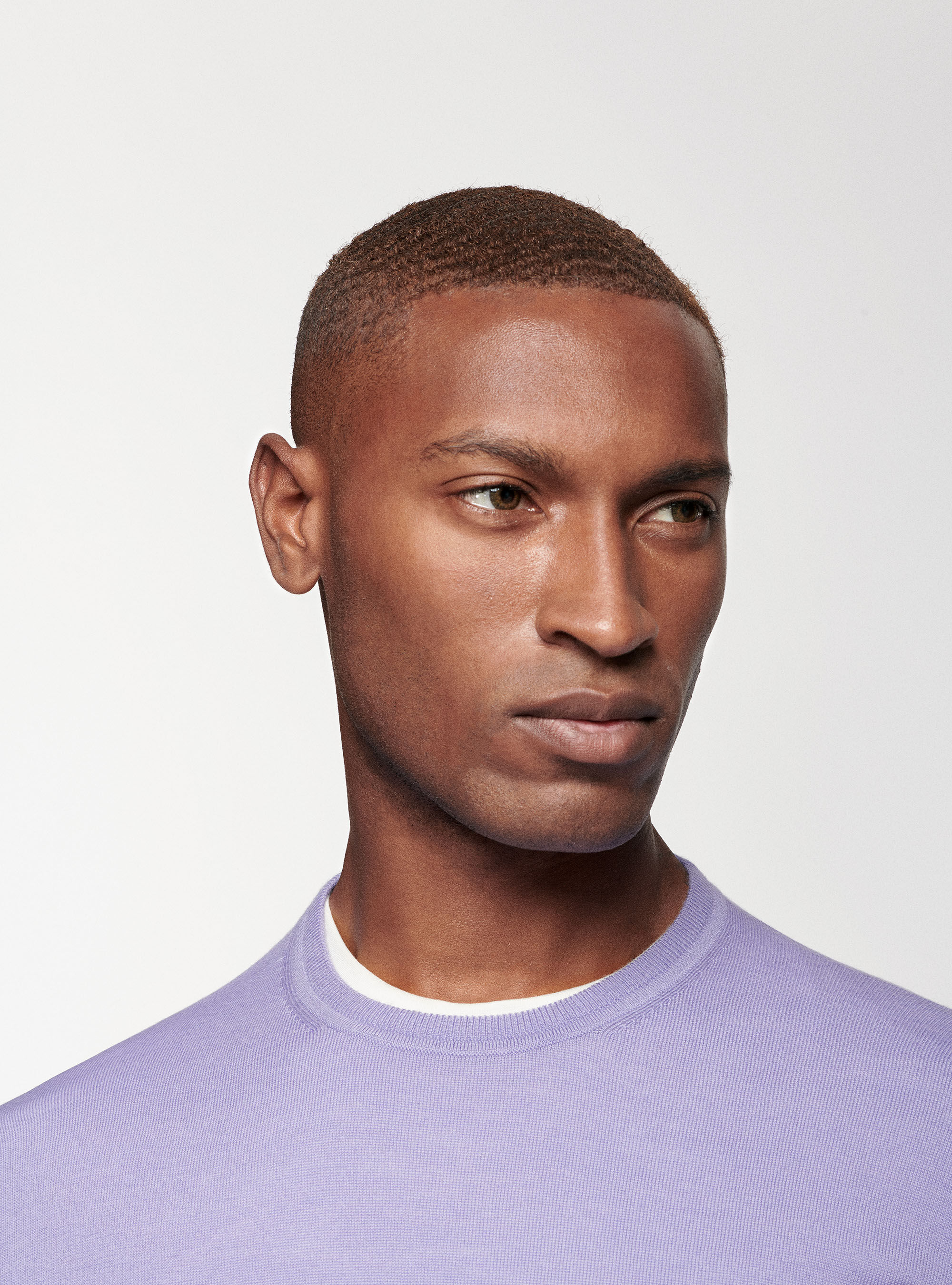 Pure merino wool sweater, LAVANDA 0465C