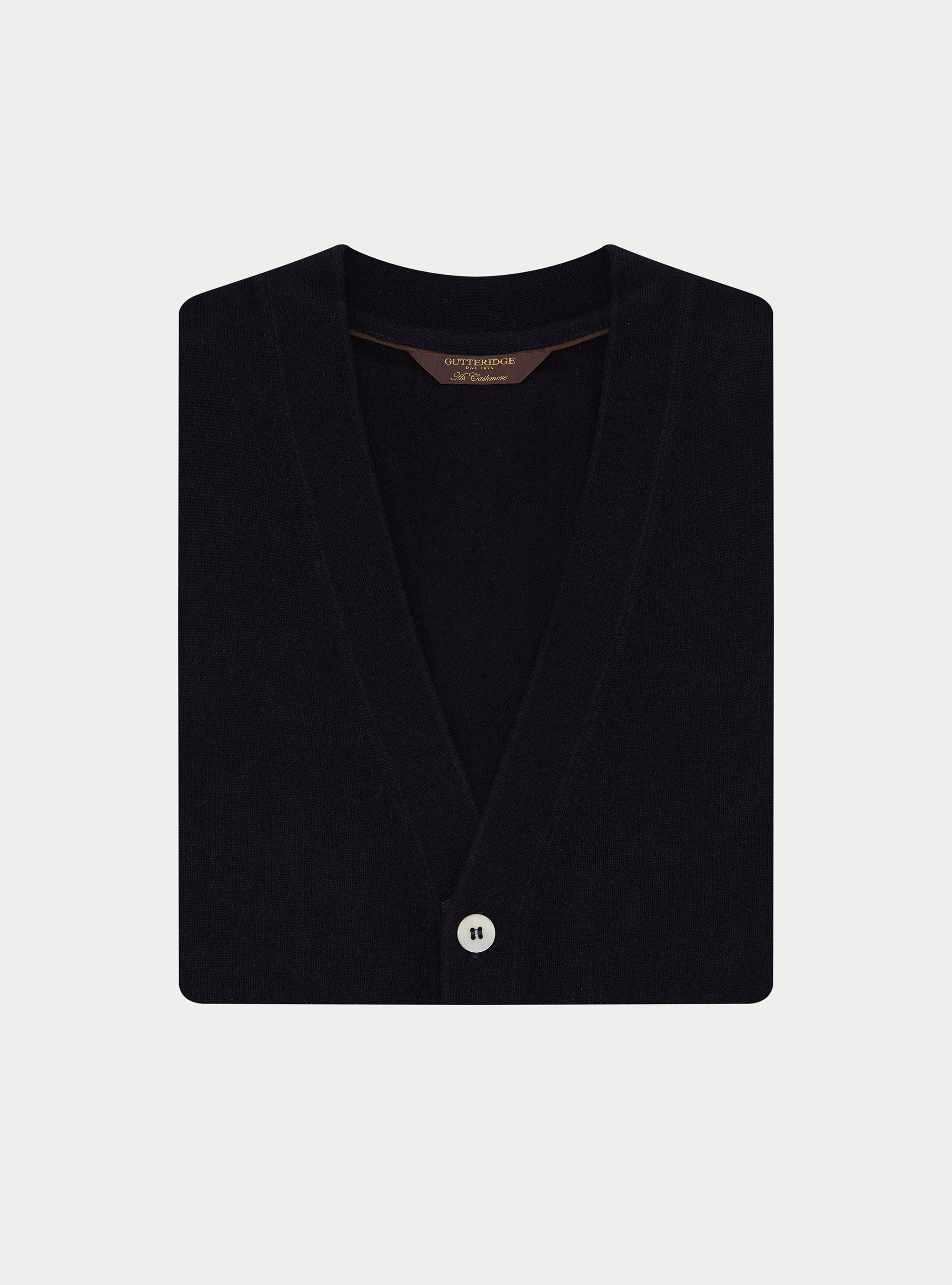 Knitted wool-blend buttoned vest, NAVY BLUE