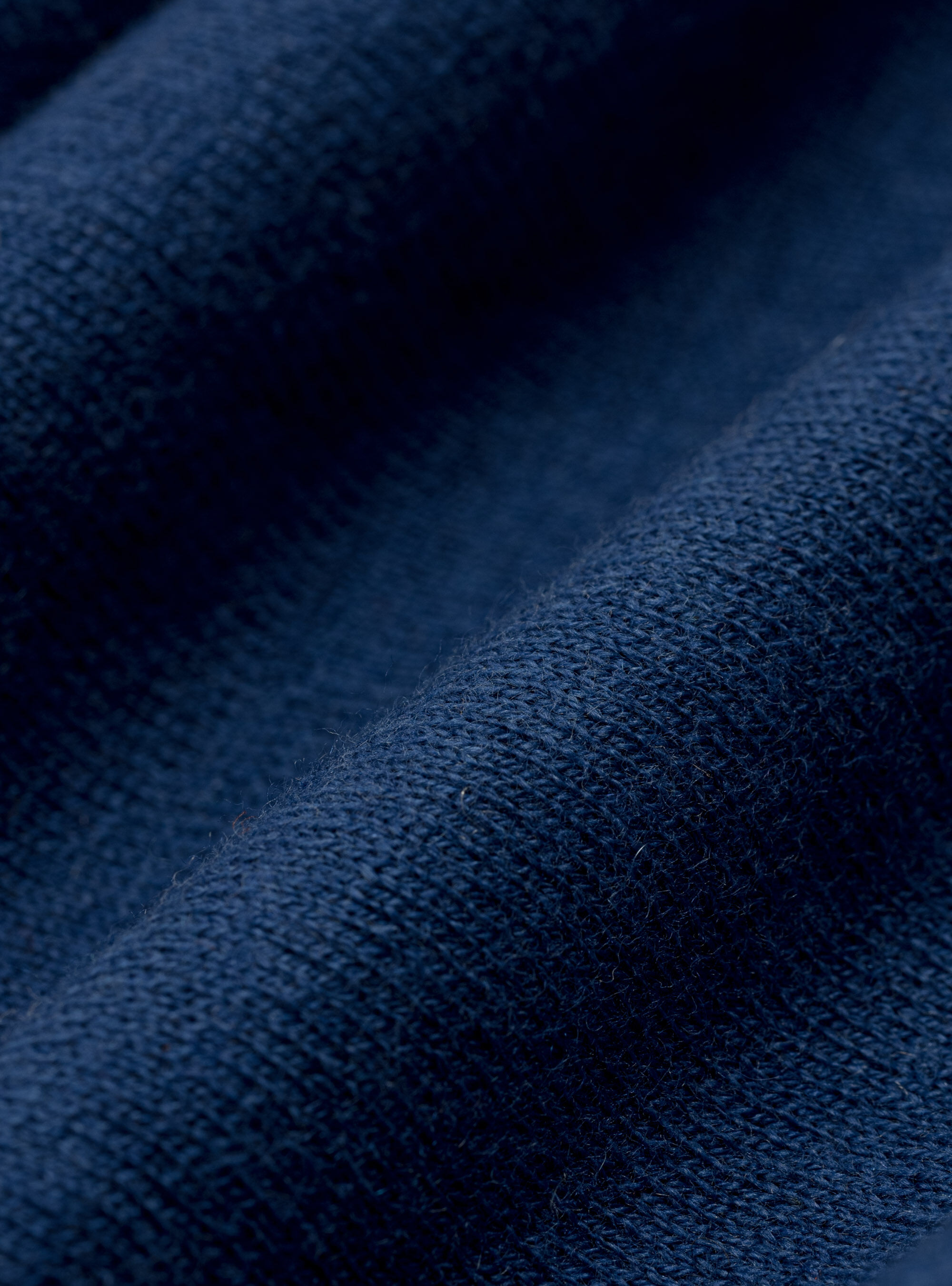 Maglia girocollo in cotone seta e cashmere, BLU ROYAL