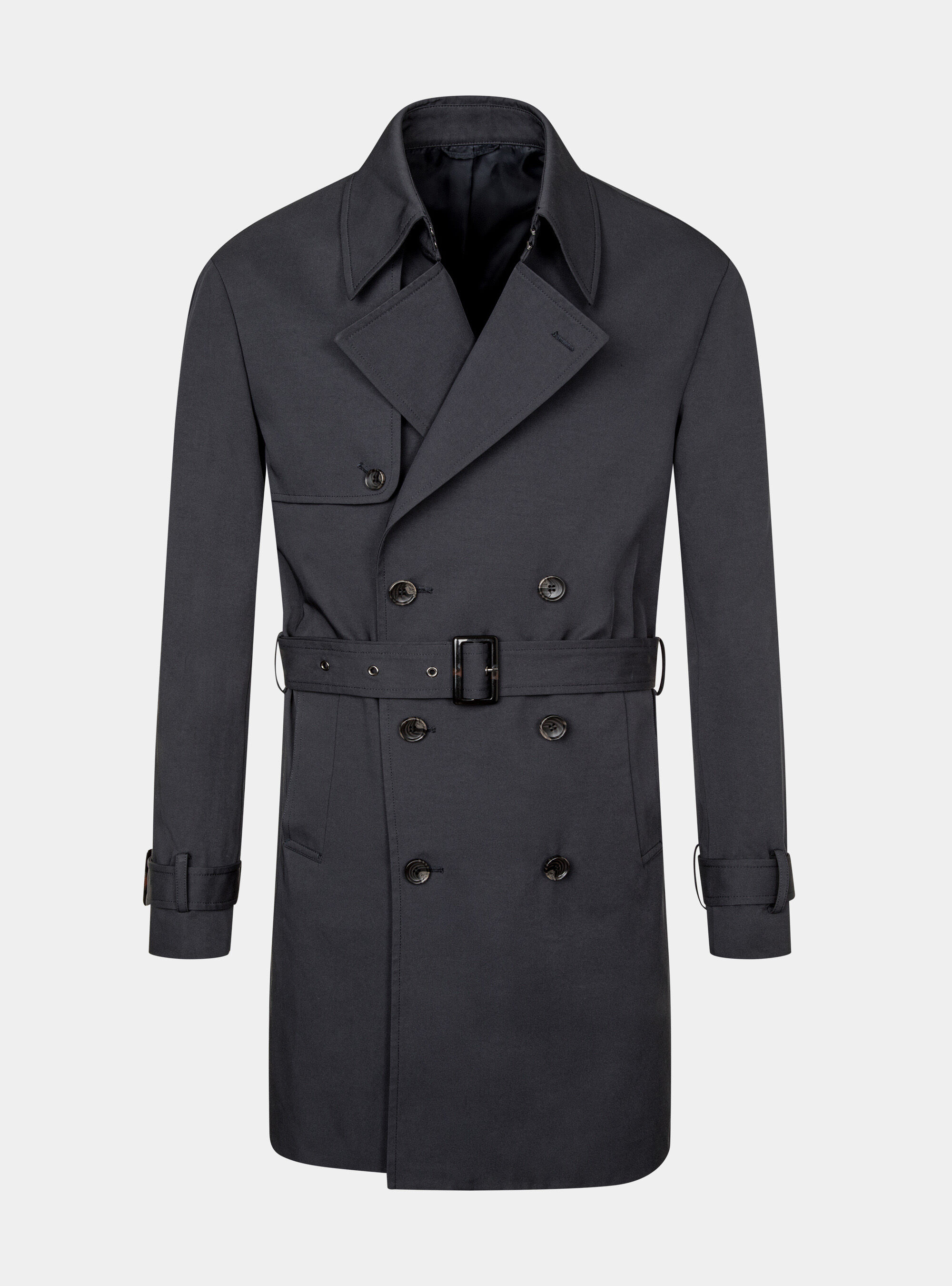 Mens trench coat navy blue hotsell