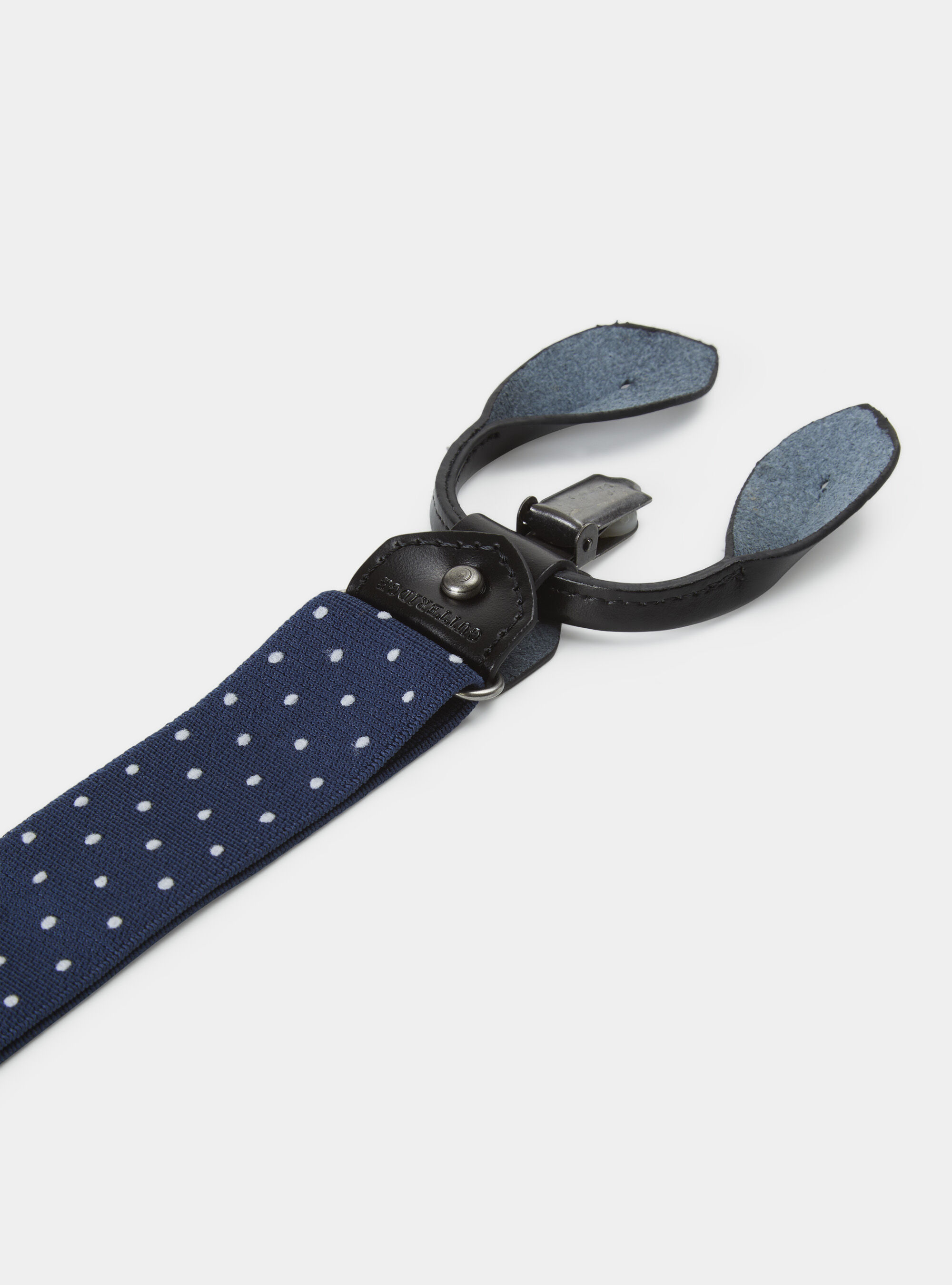 Polka dot braces, NAVY BLUE