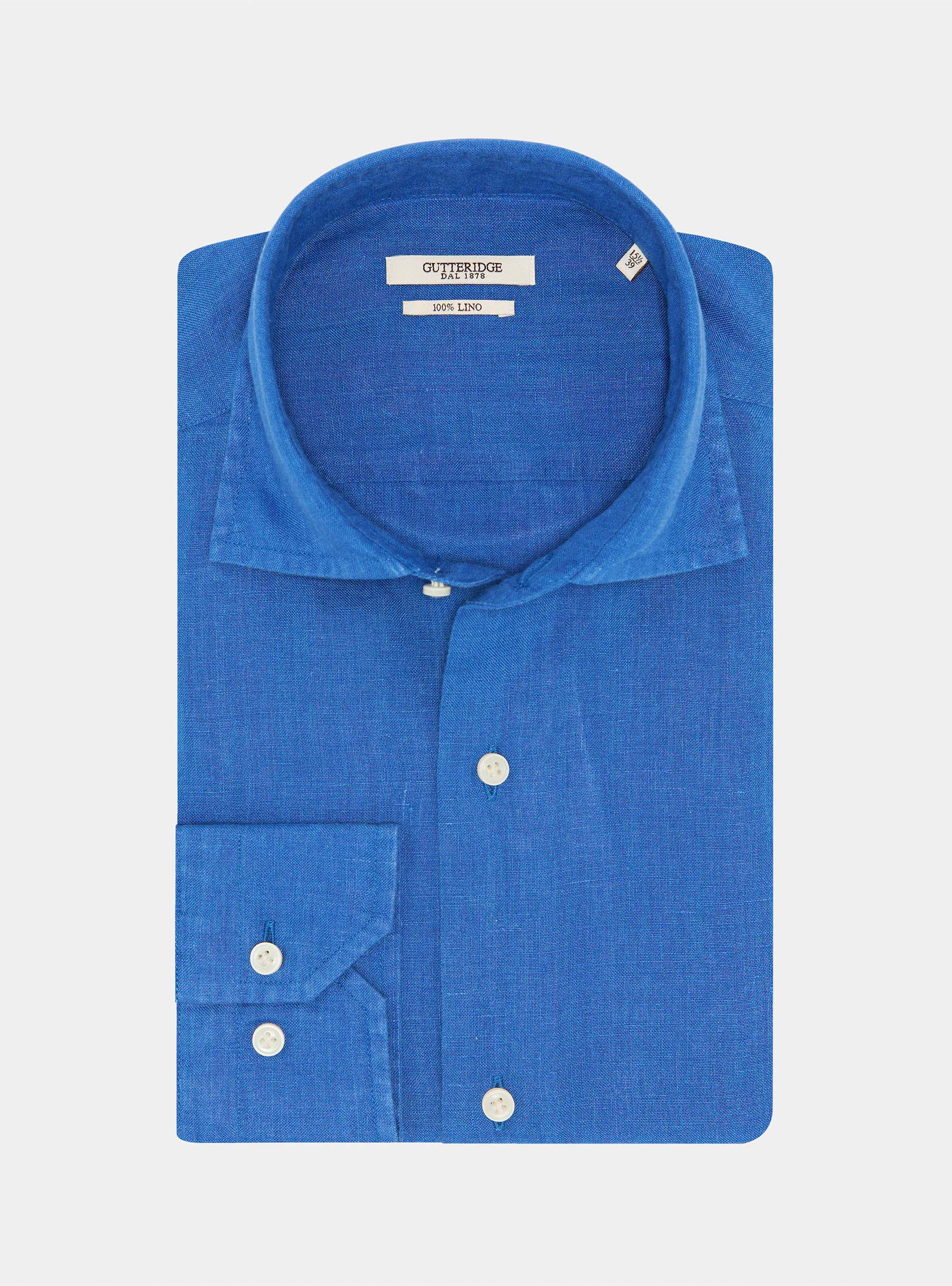 Pure linen shirt, BLUE