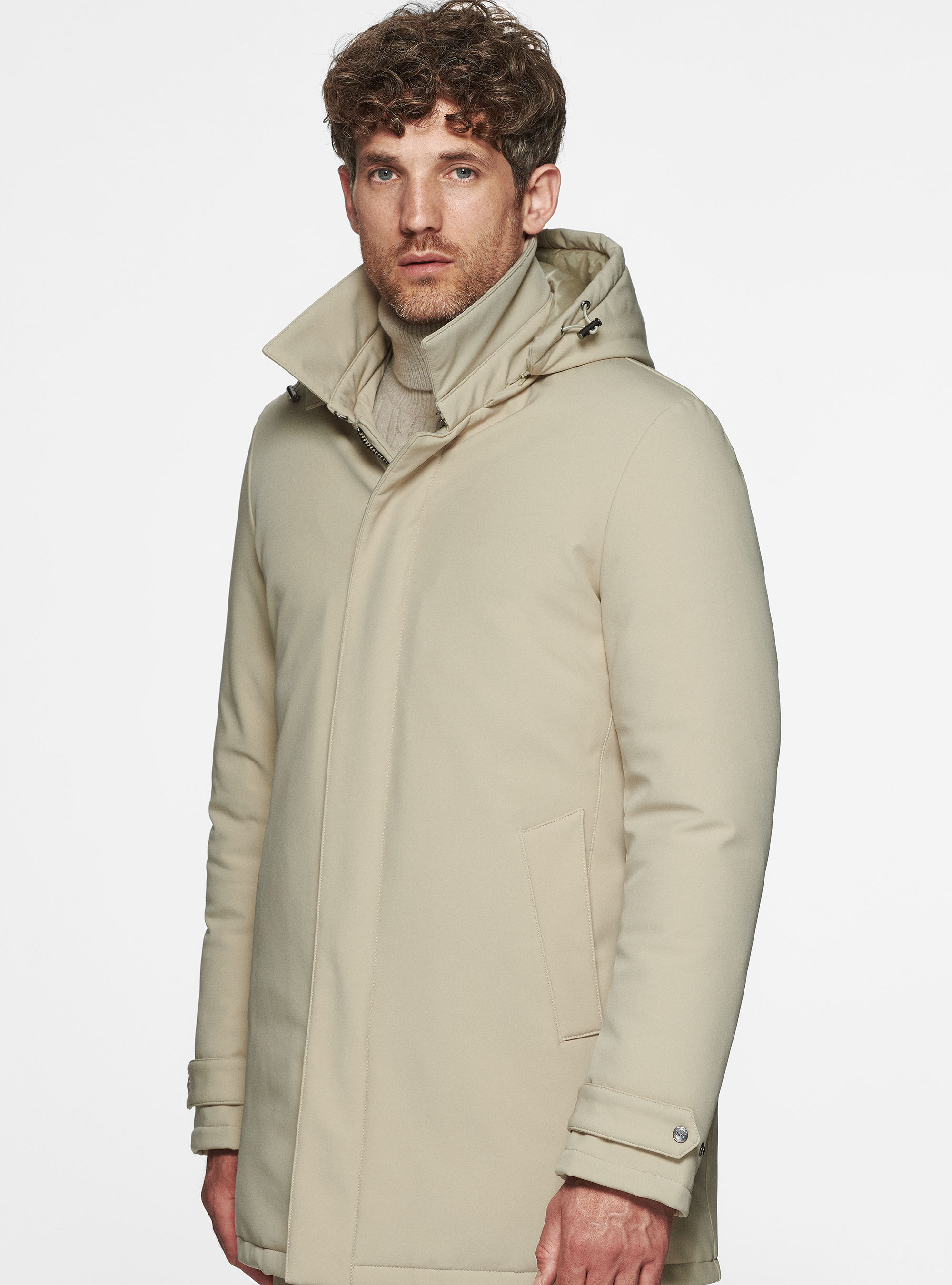 Hooded technical parka Gutteridge Men s Jackets and Vests Sleeveless