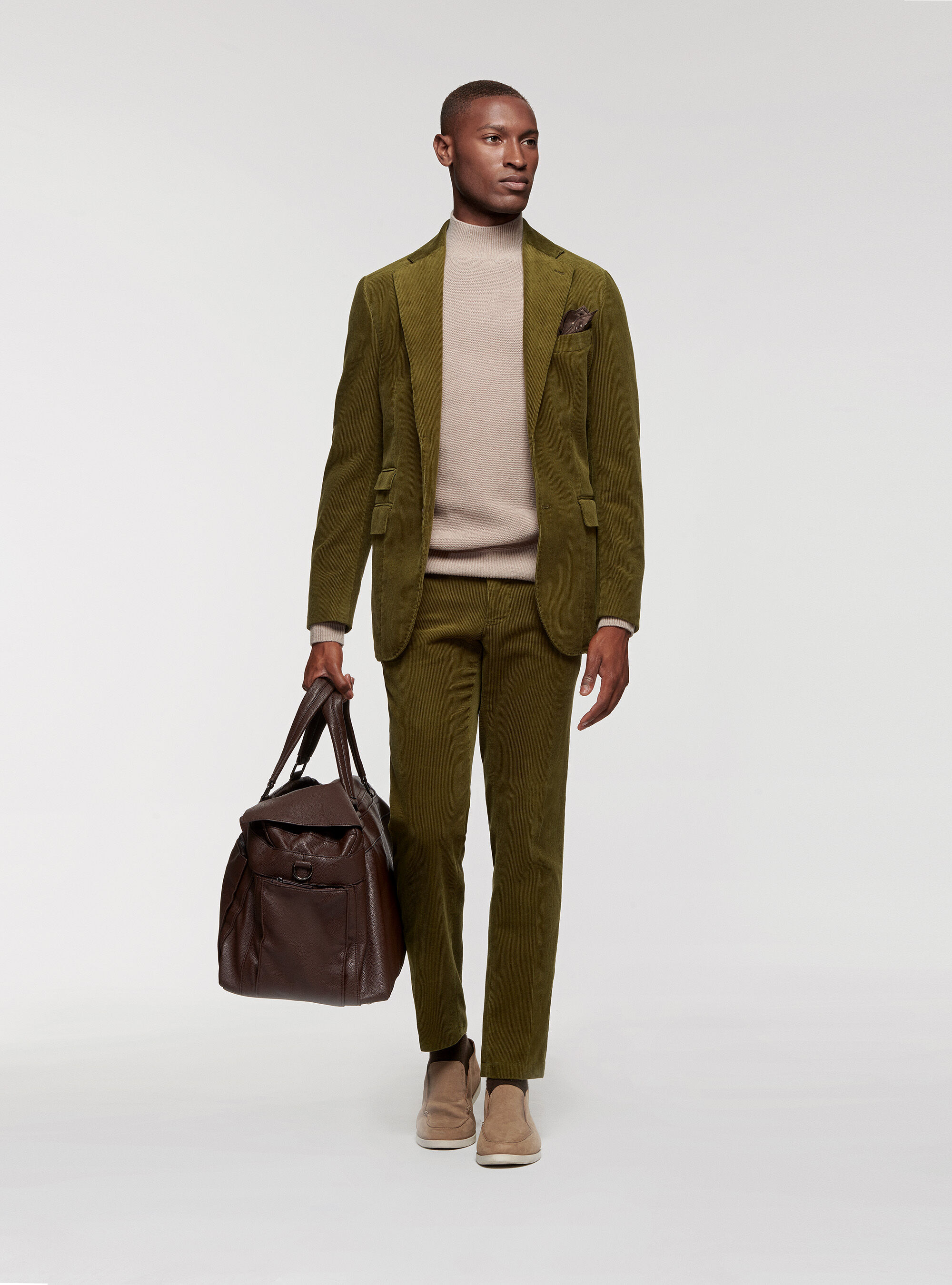 Olive green cheap velvet blazer
