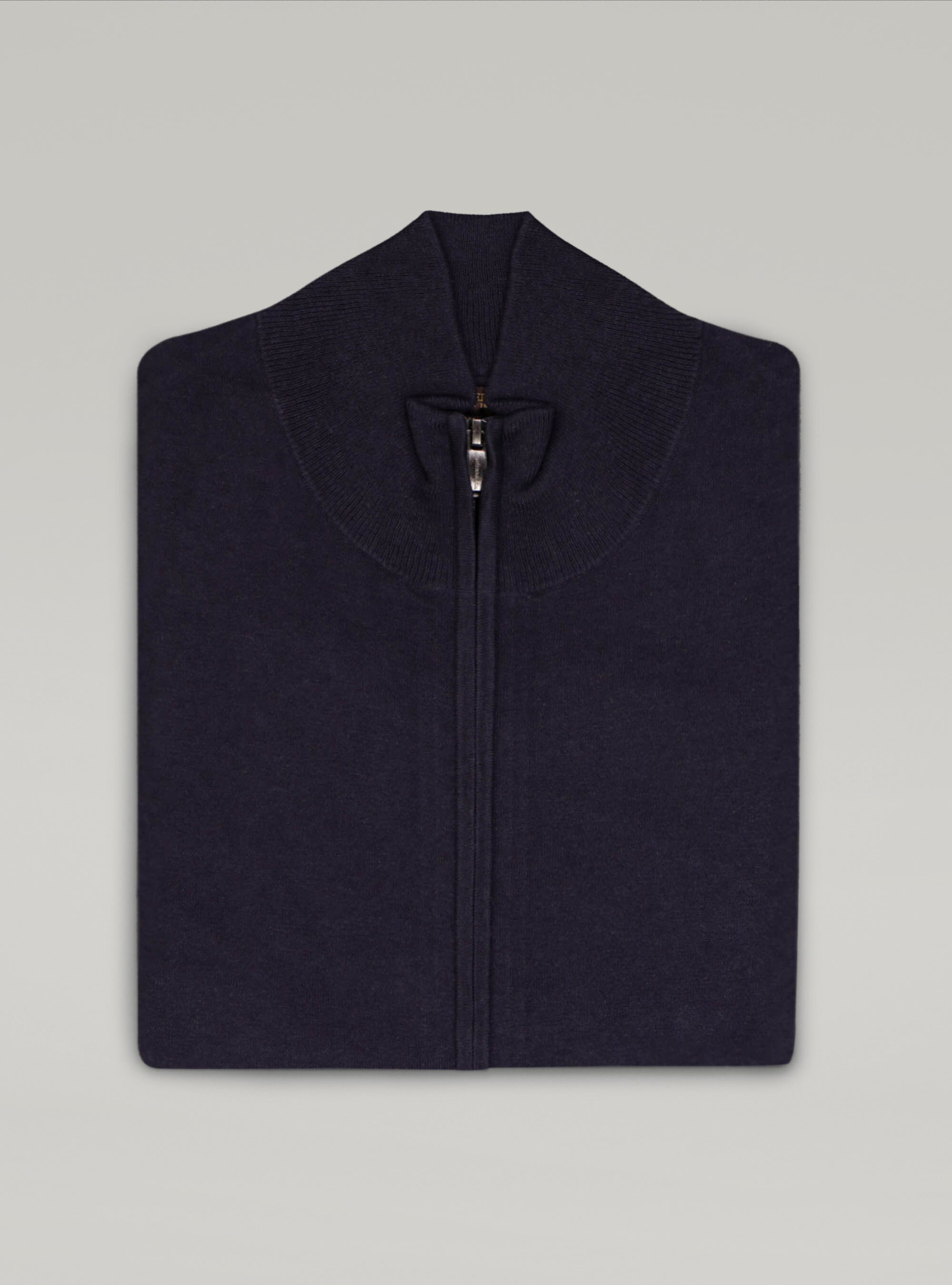 Cardigan in cotone seta e cashmere, BLU NAVY