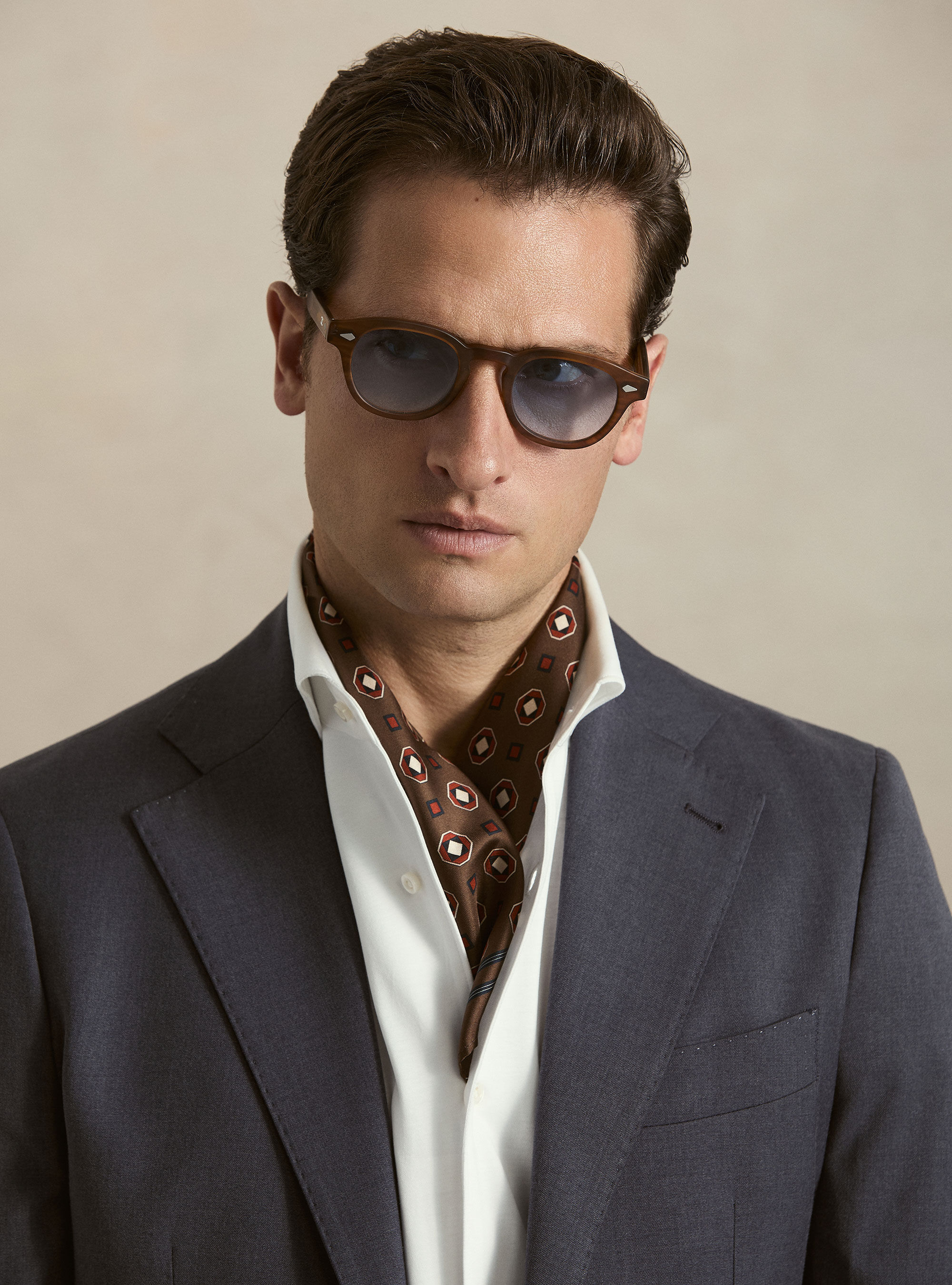 Slim fit classic suit blazer, INK