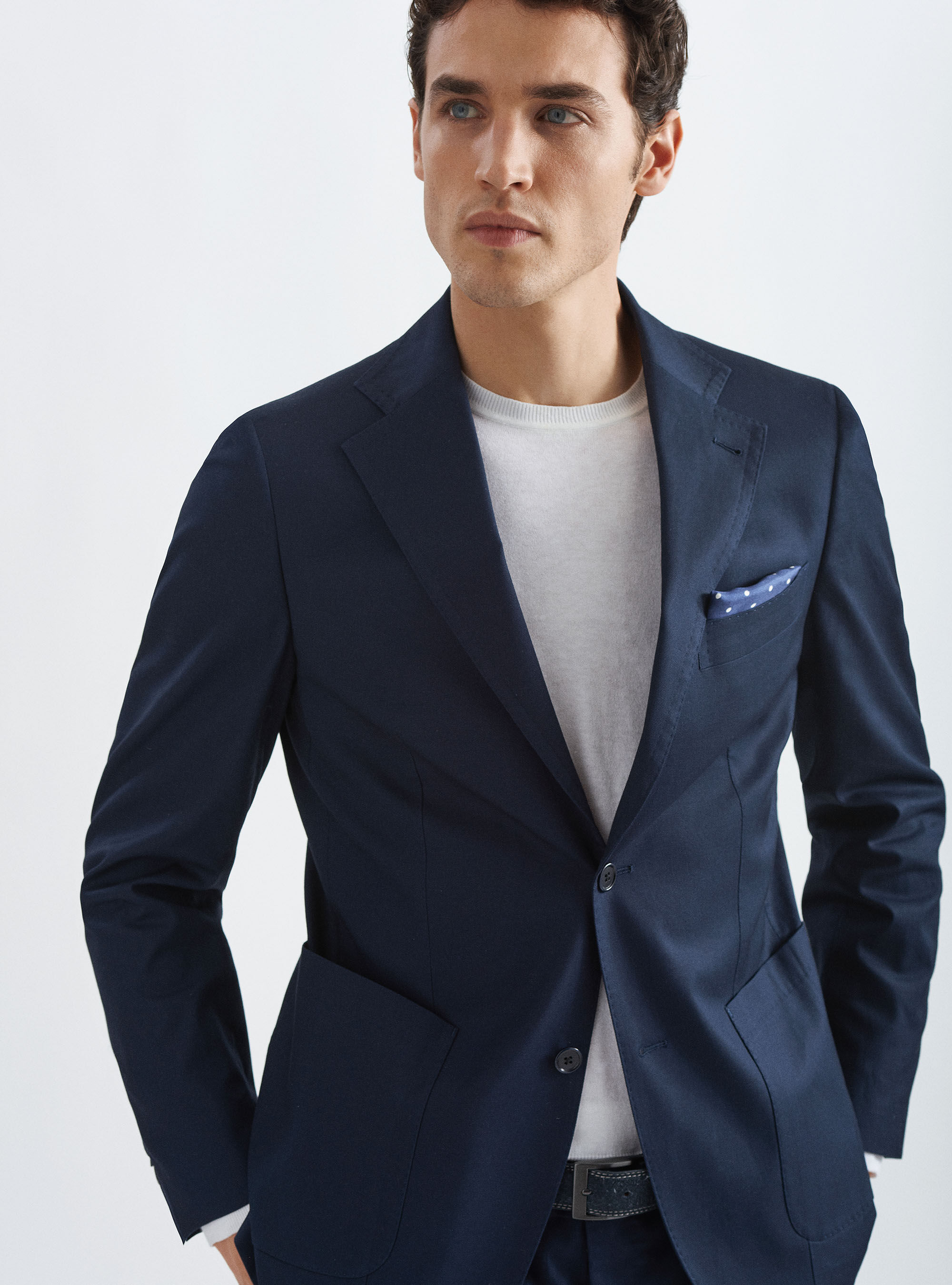 Giacca per abito in cotone stretch armaturato