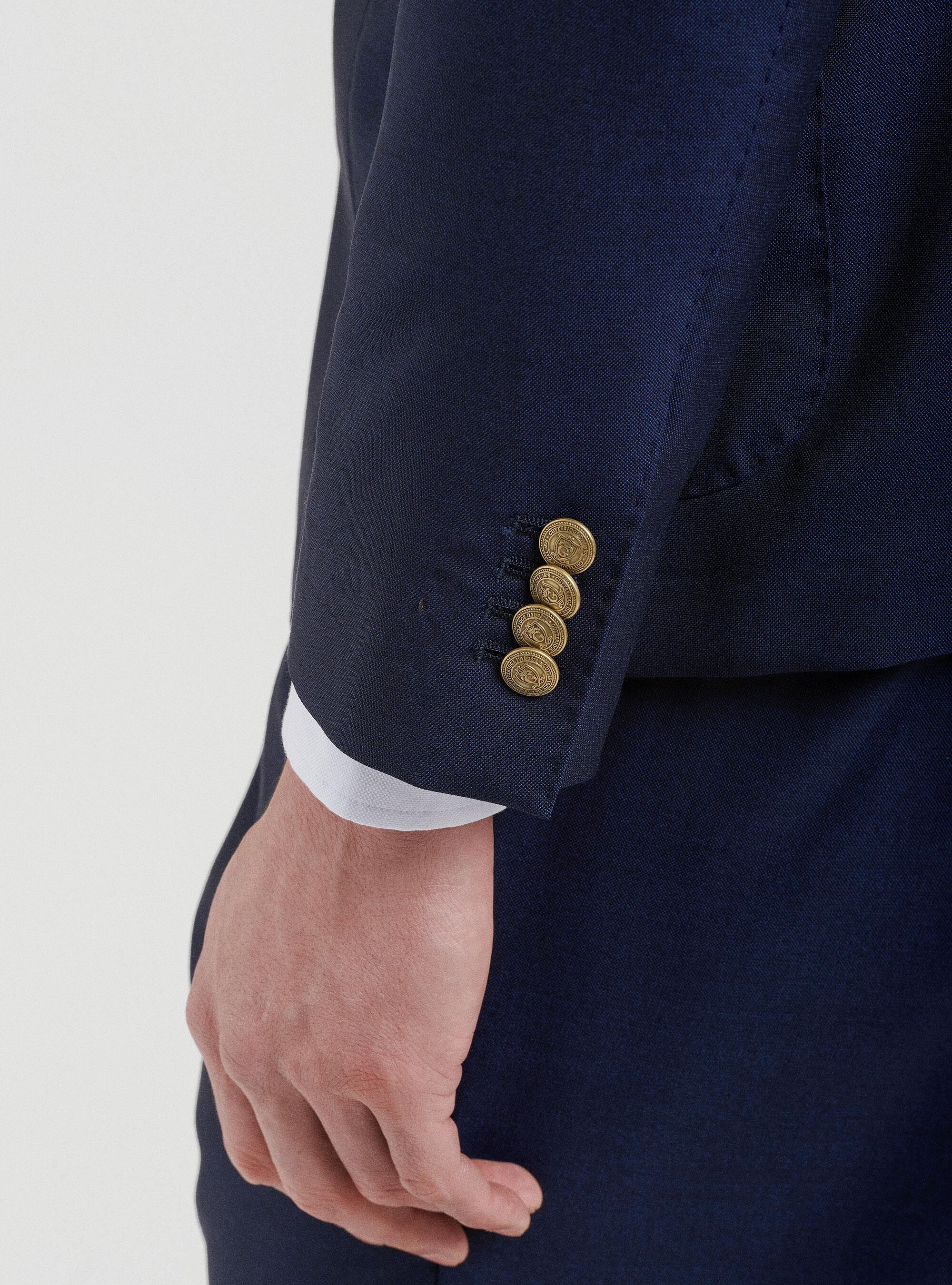 Metallic blue blazer store