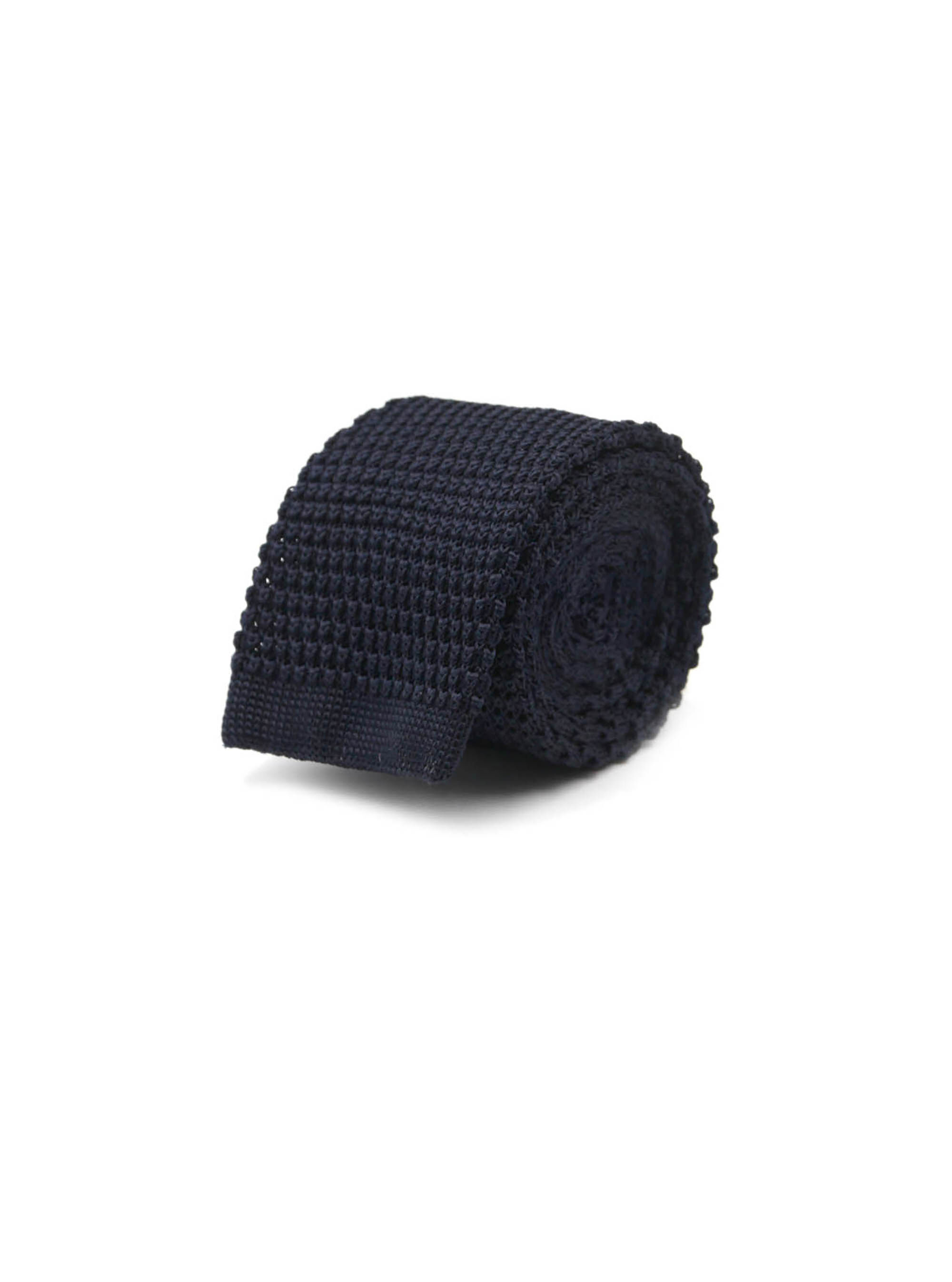 Cravatta a maglia tinta unita, NAVY BLUE