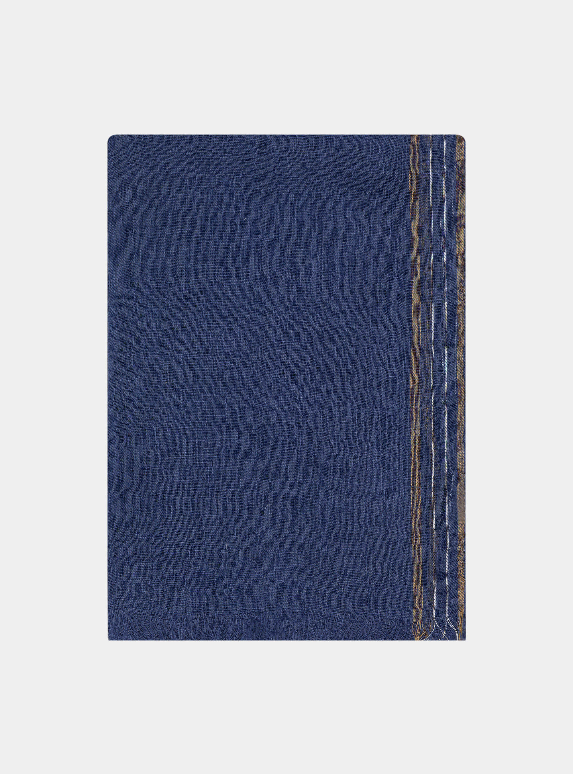 Sciarpa rigata in lino