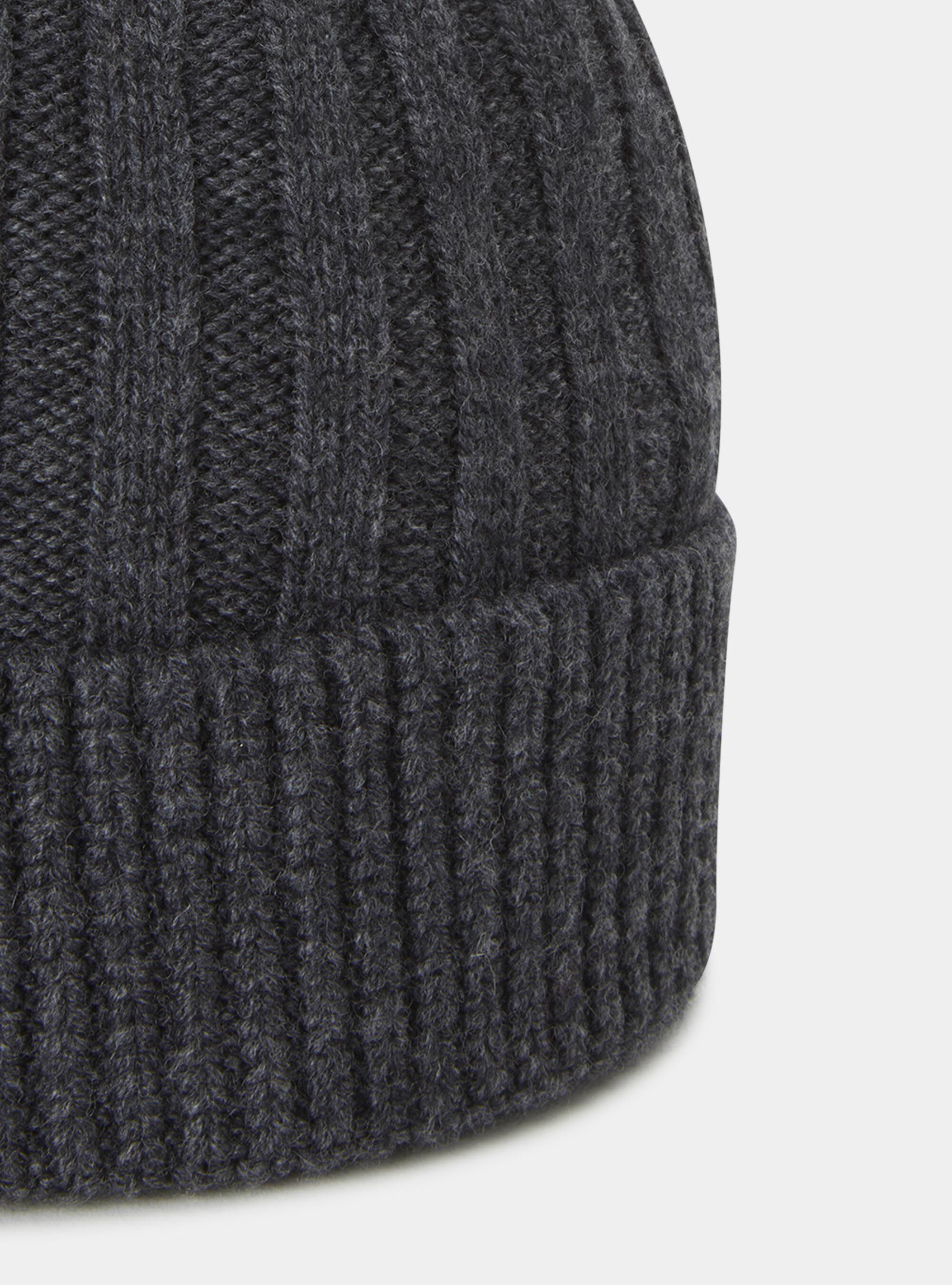 Gorro de lana de cordero y cachemira, GRIS MARENGO