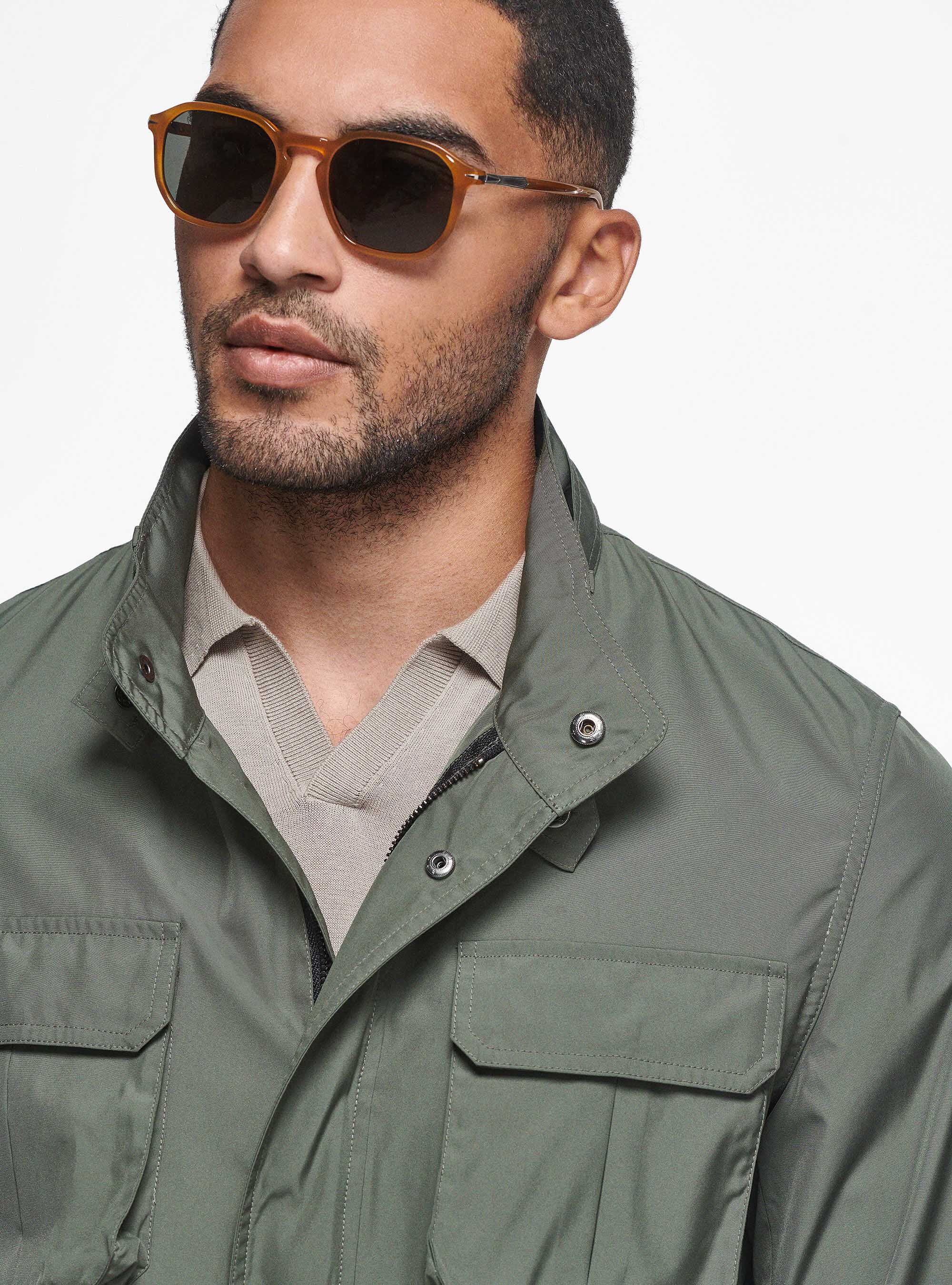 Field jacket in technical fabric