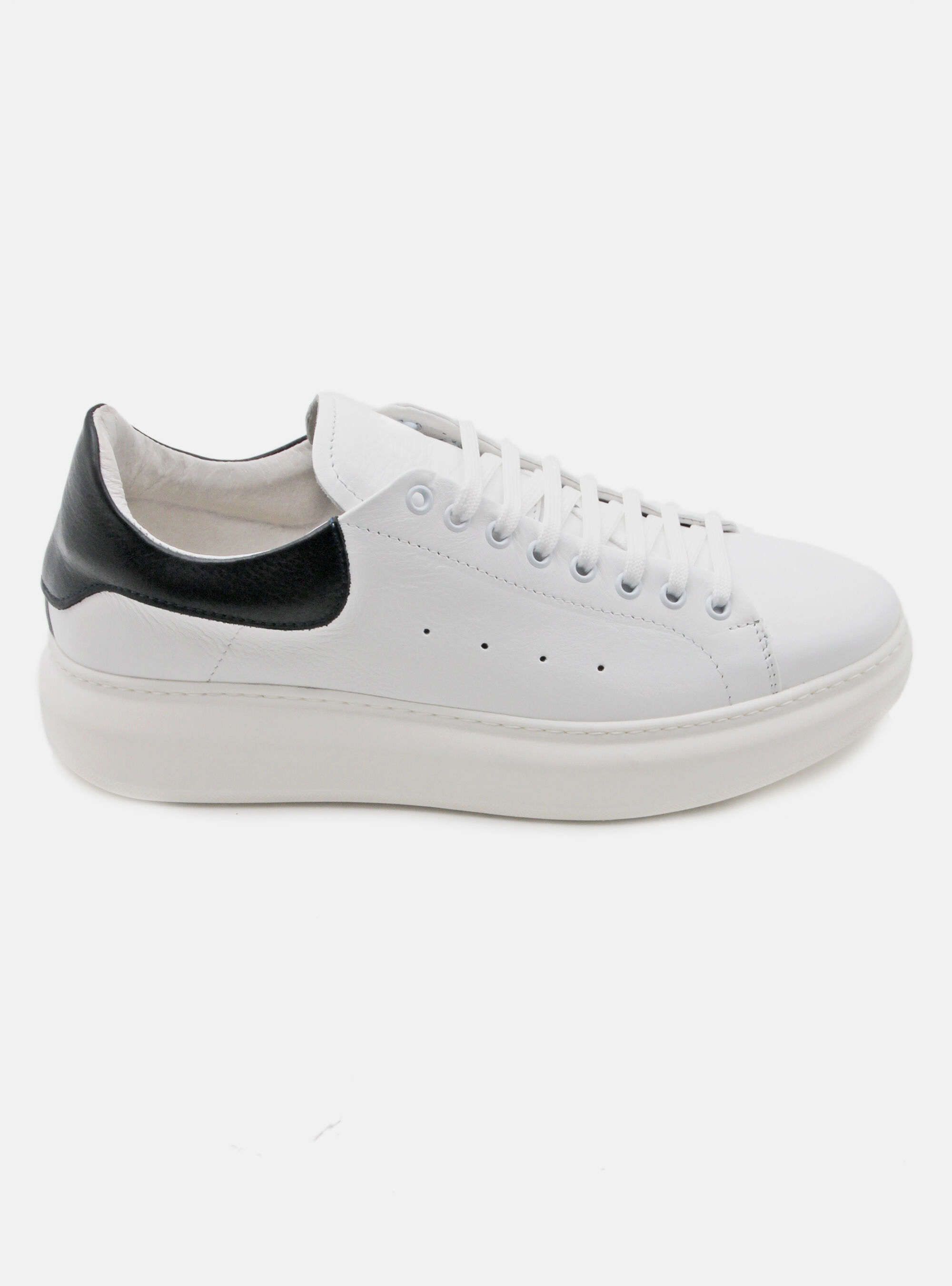 SNEAKERS DE CUERO, WHITE 001C