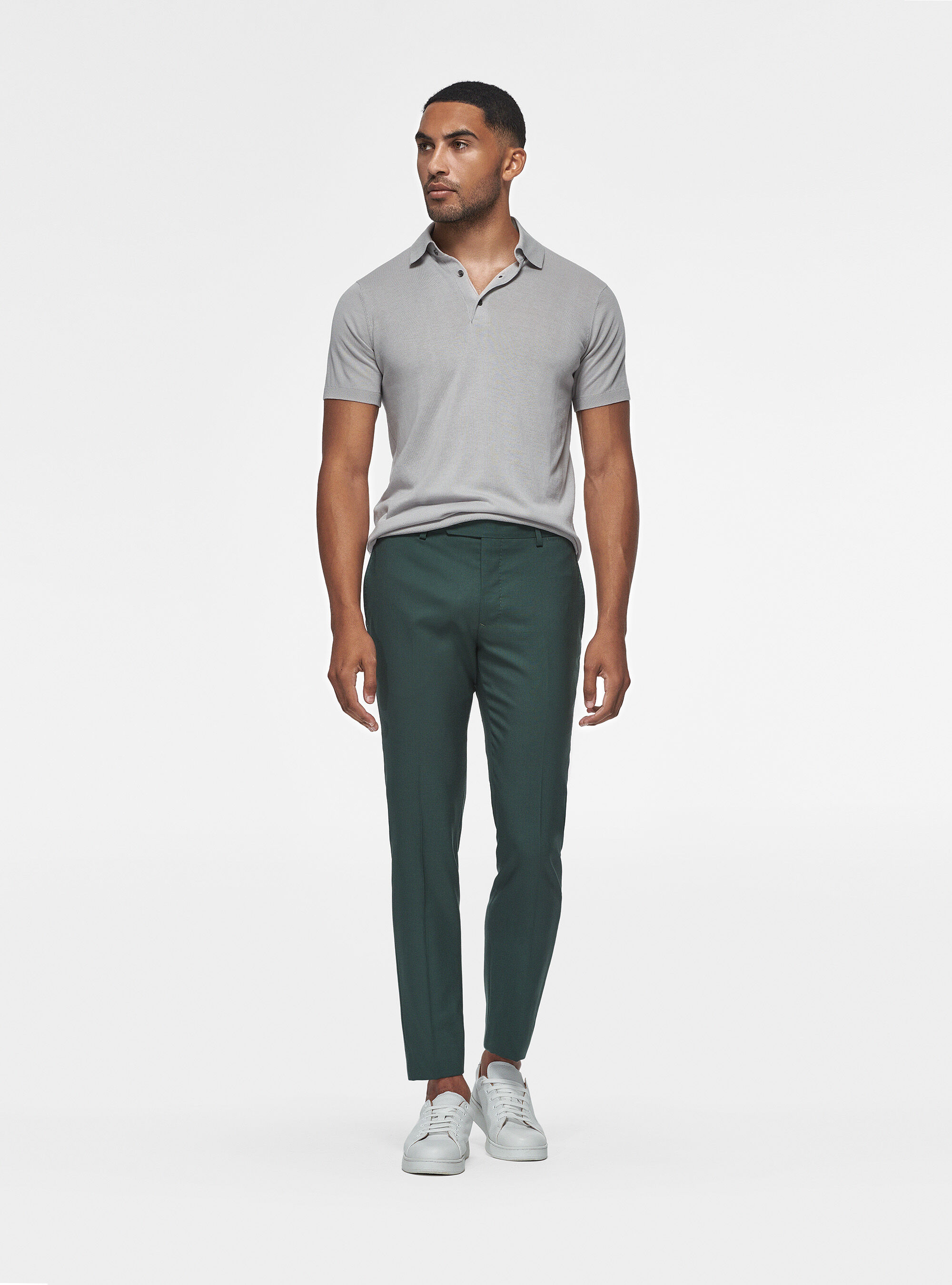 Pure wool trousers Vitale Barberis Canonico, GREEN