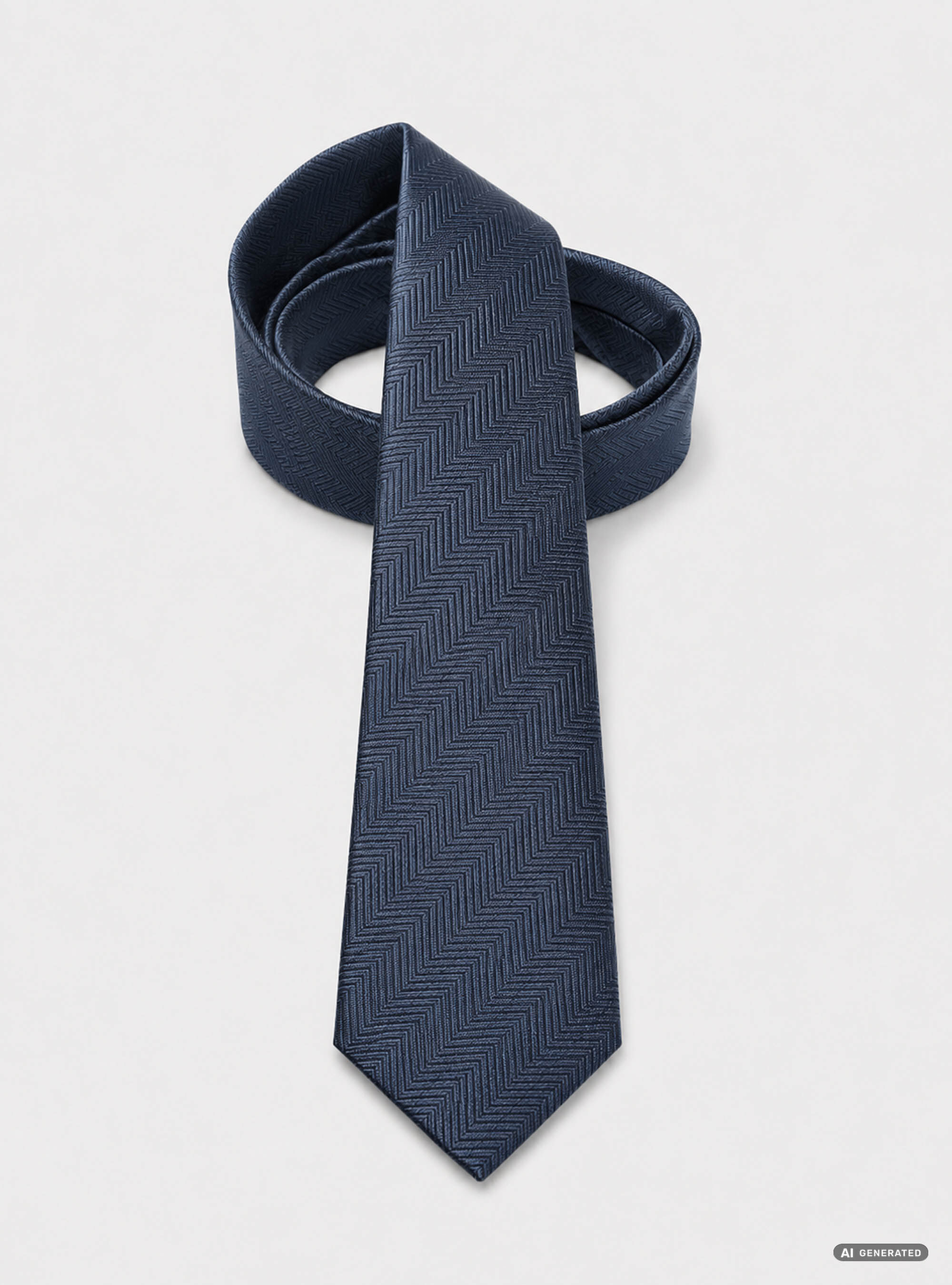 Corbata de seda de espiga
