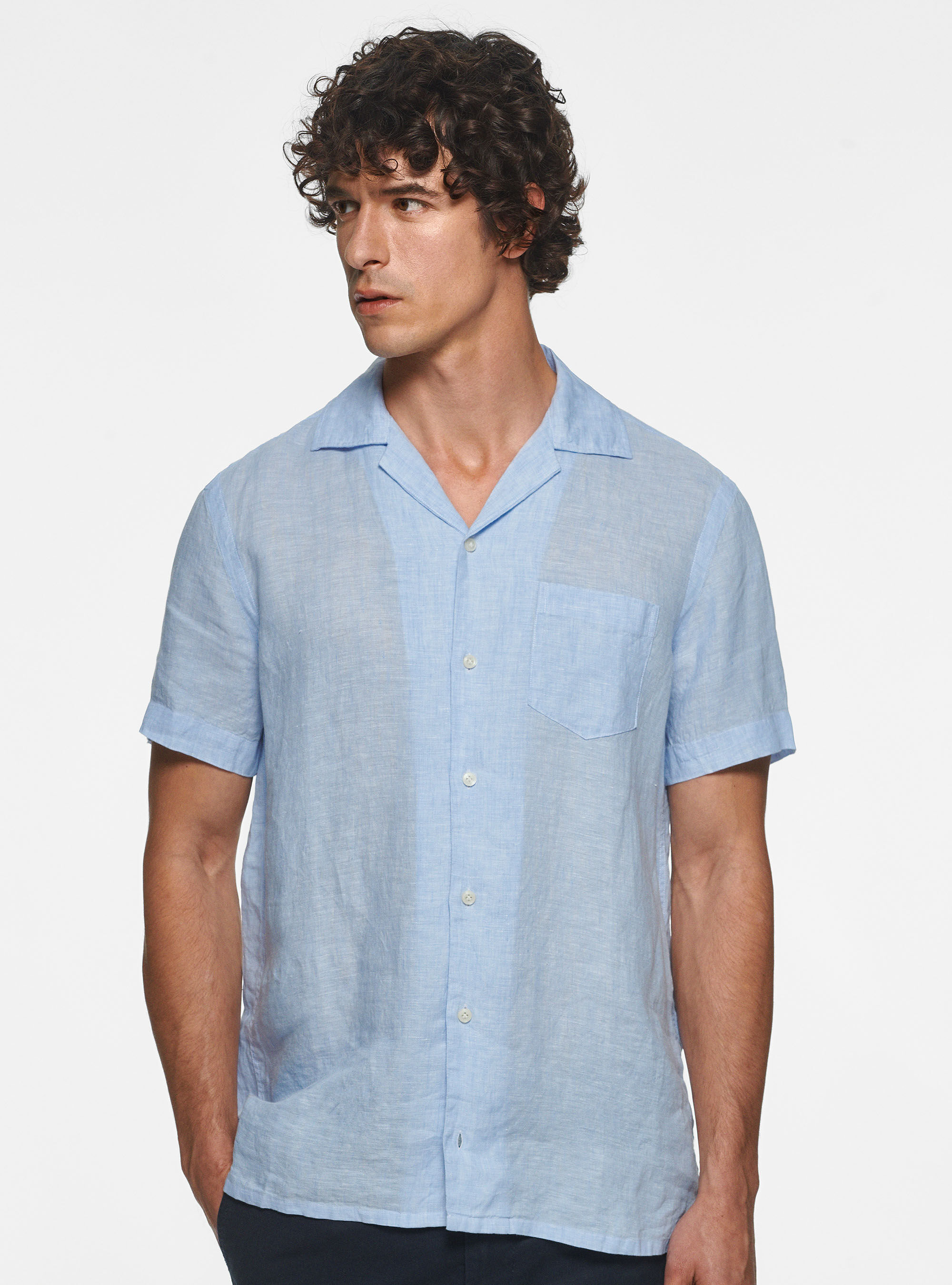Chemise confort en pur lin
