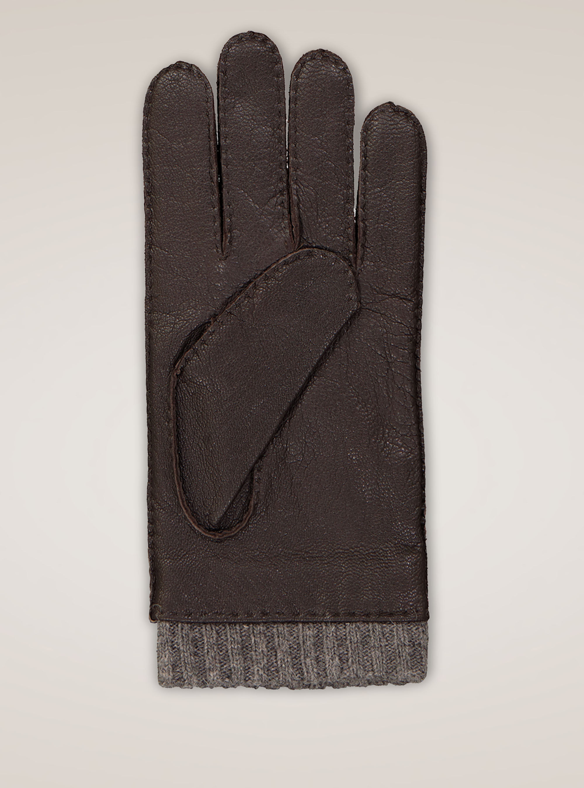 Guanti 100% pelle, MARRONE