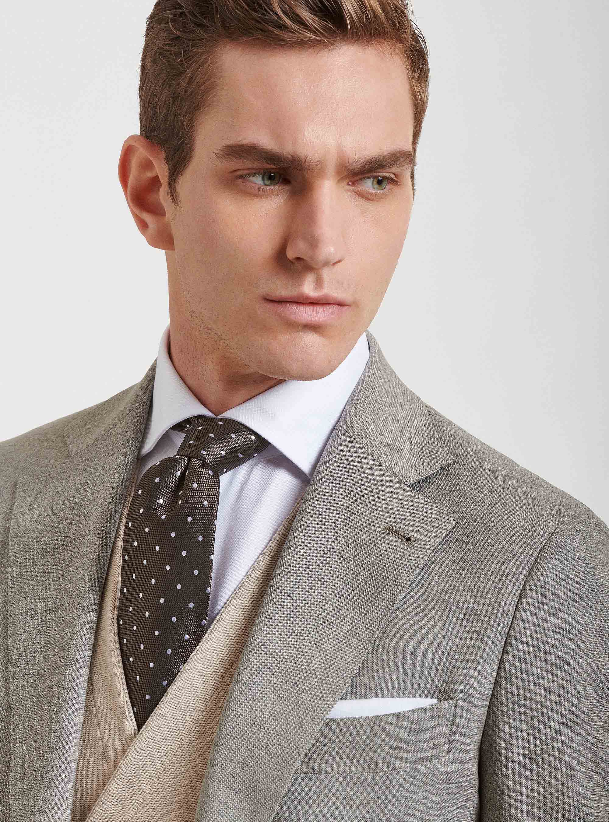Pure wool suit blazer Vitale Barberis Canonico, ECRU