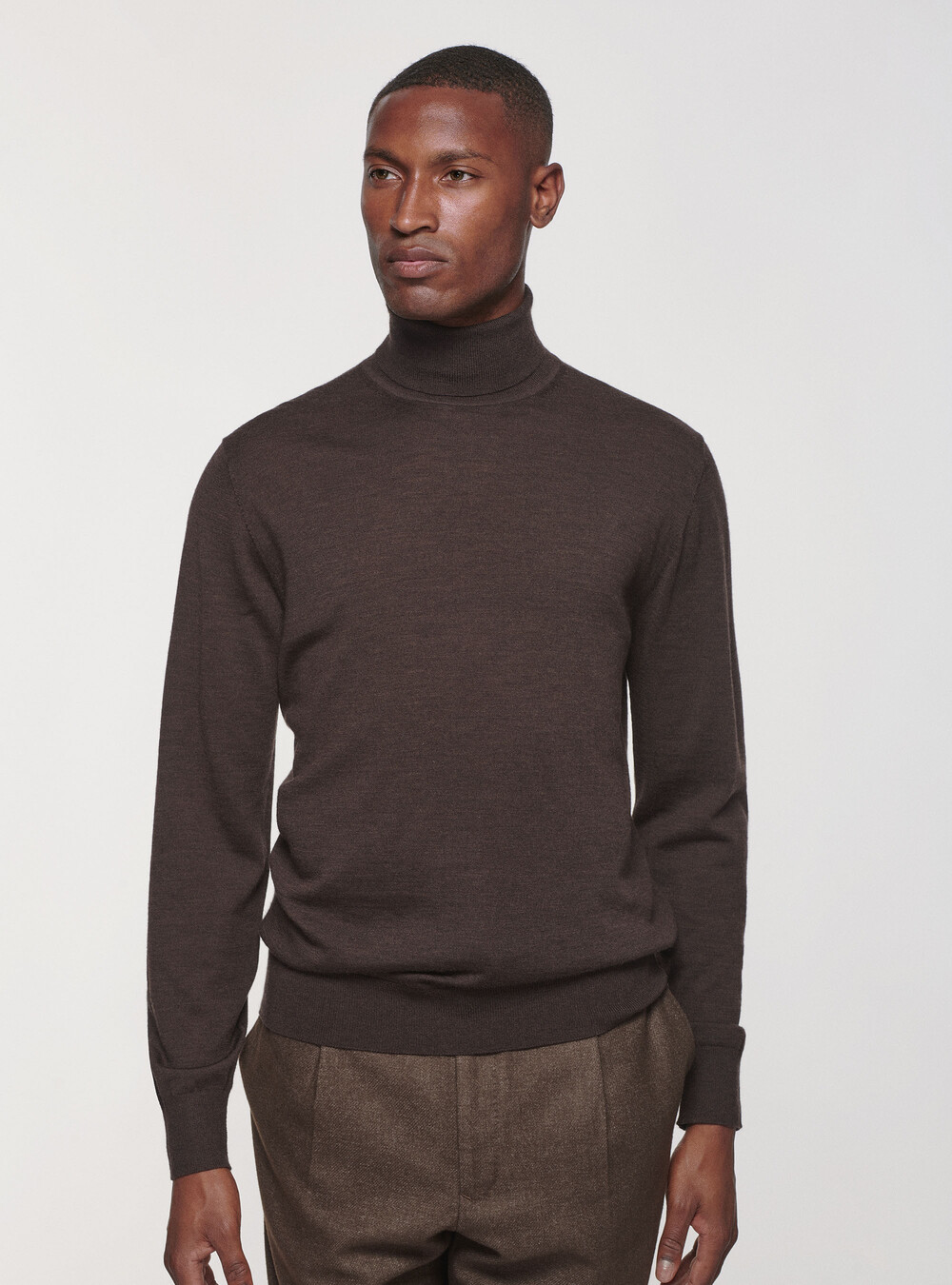 Turtleneck in pure merino wool - Main Image
