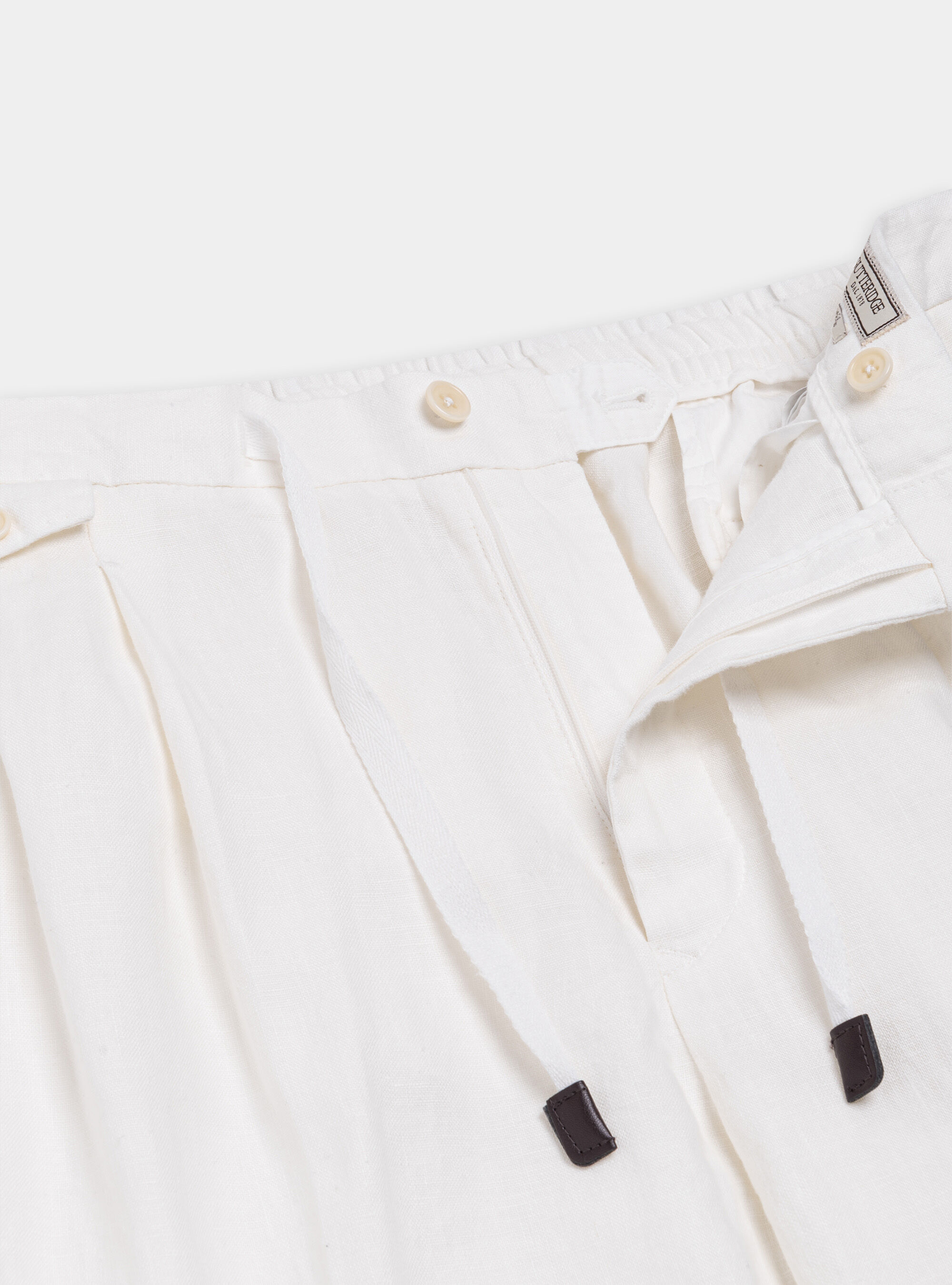 Pantaloni in lino con coulisse | Gutteridge | Pantaloni Uomo