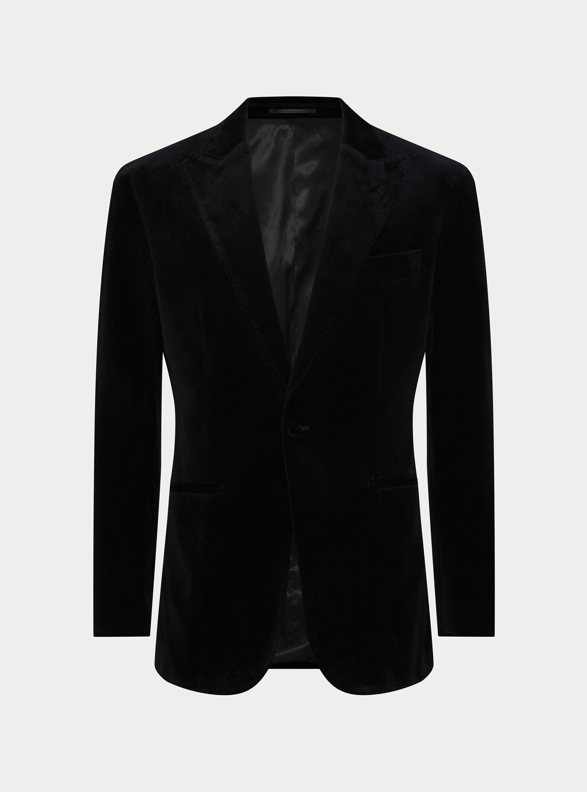 Tuxedo blazer for a velvet suit, BLACK