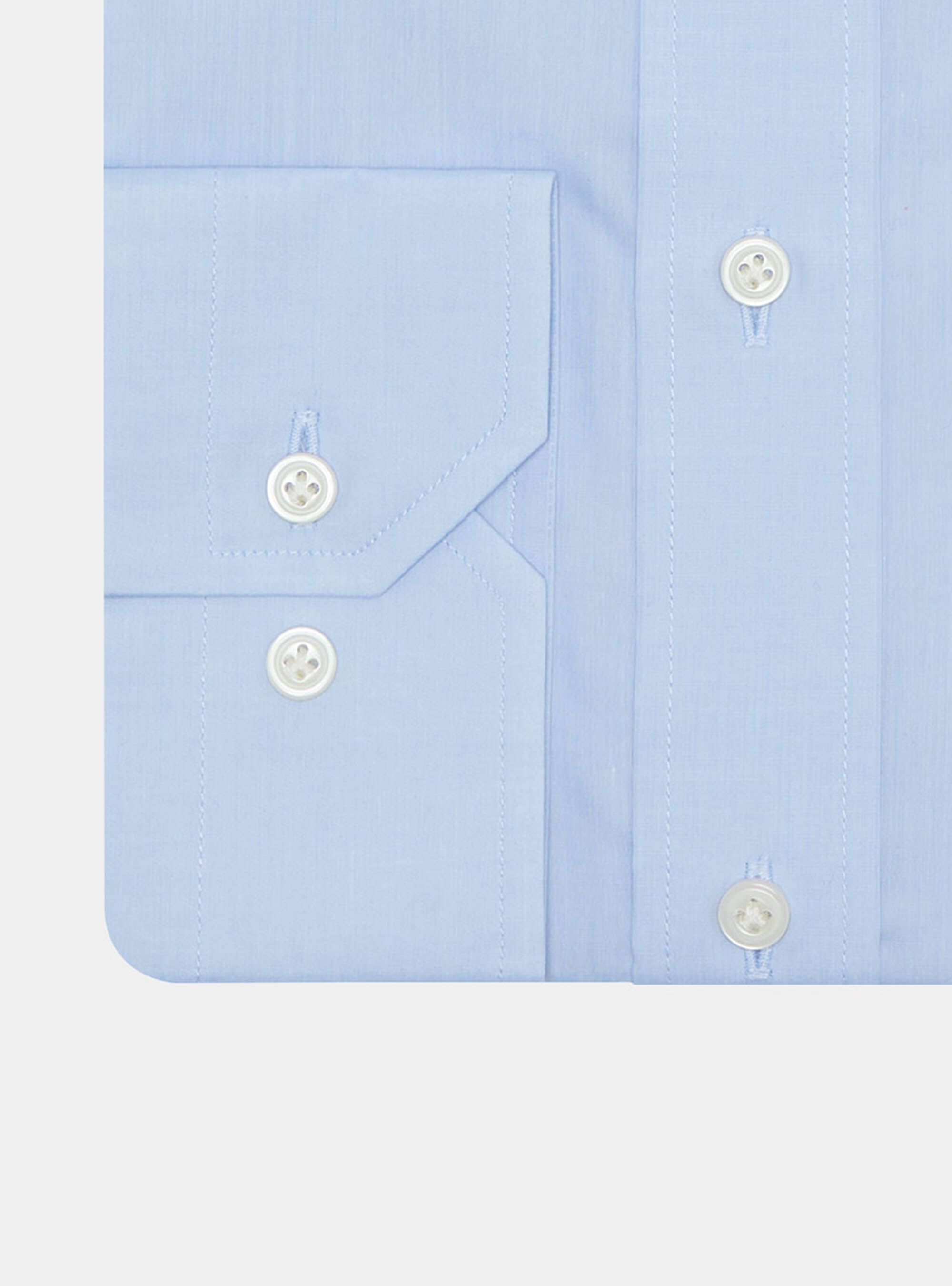 Chemise confortable en pur coton, BLEU CIEL