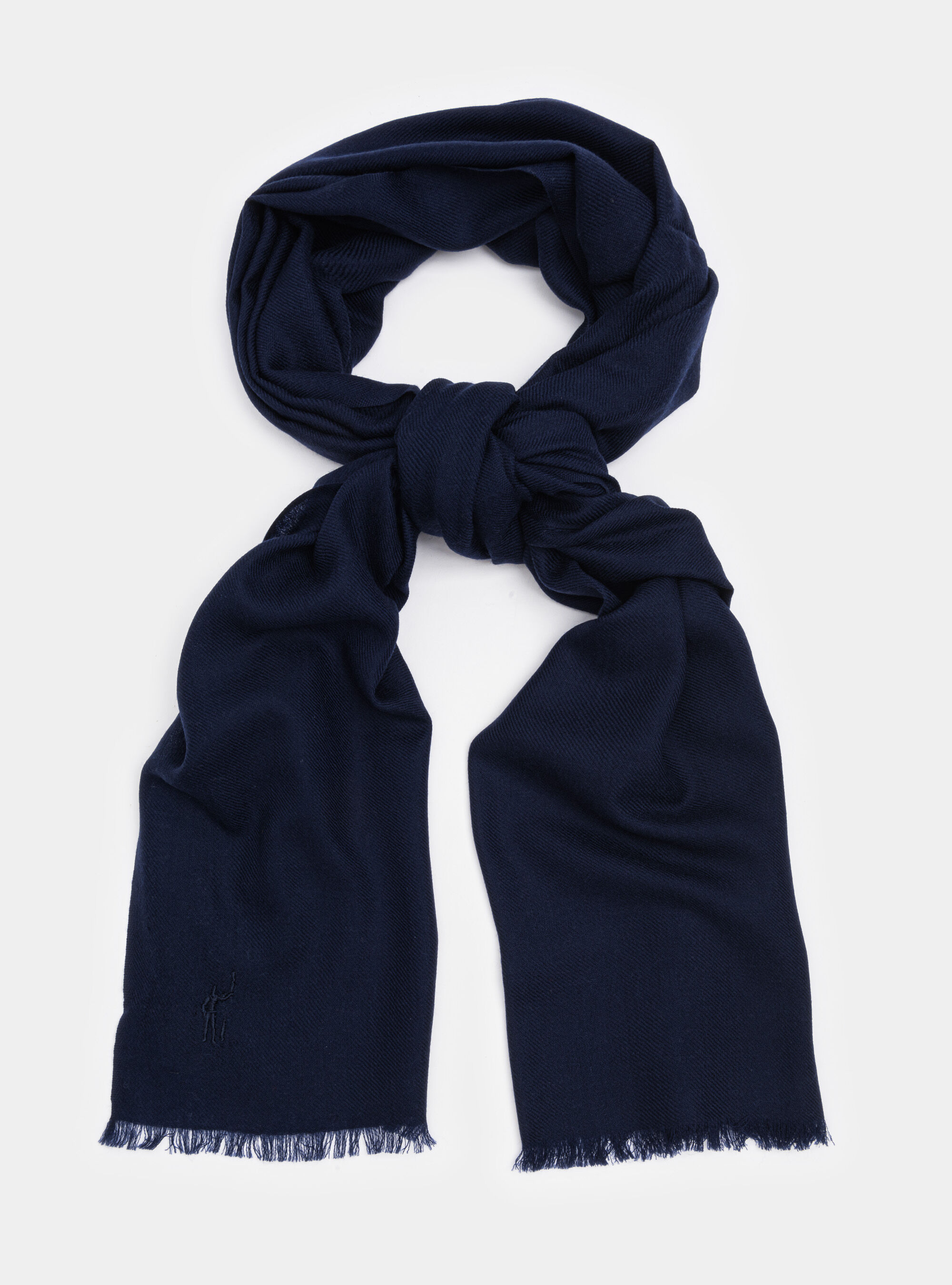 Navy 2025 wool scarf