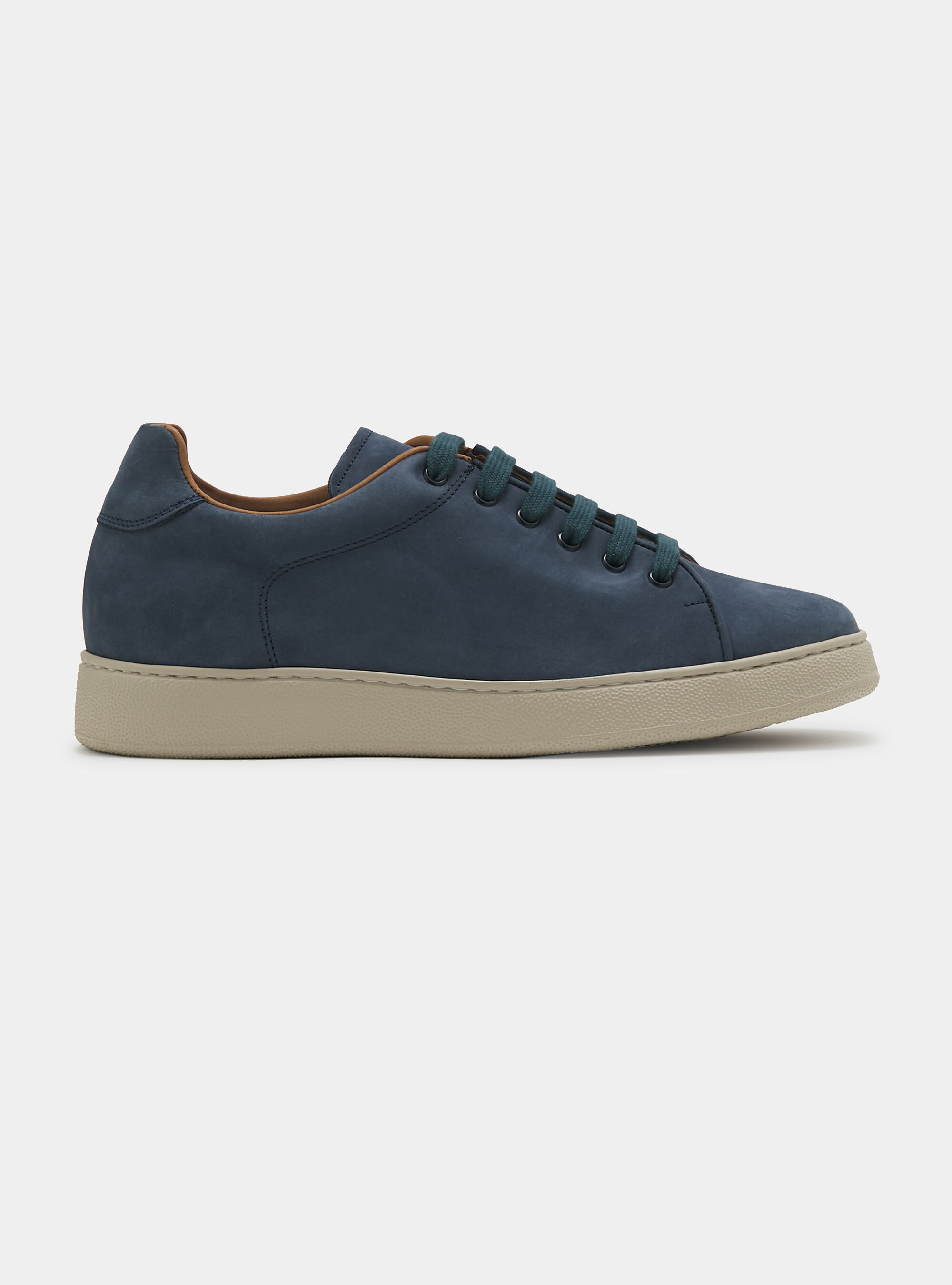 Nubuck leather trainers with ultralight sole