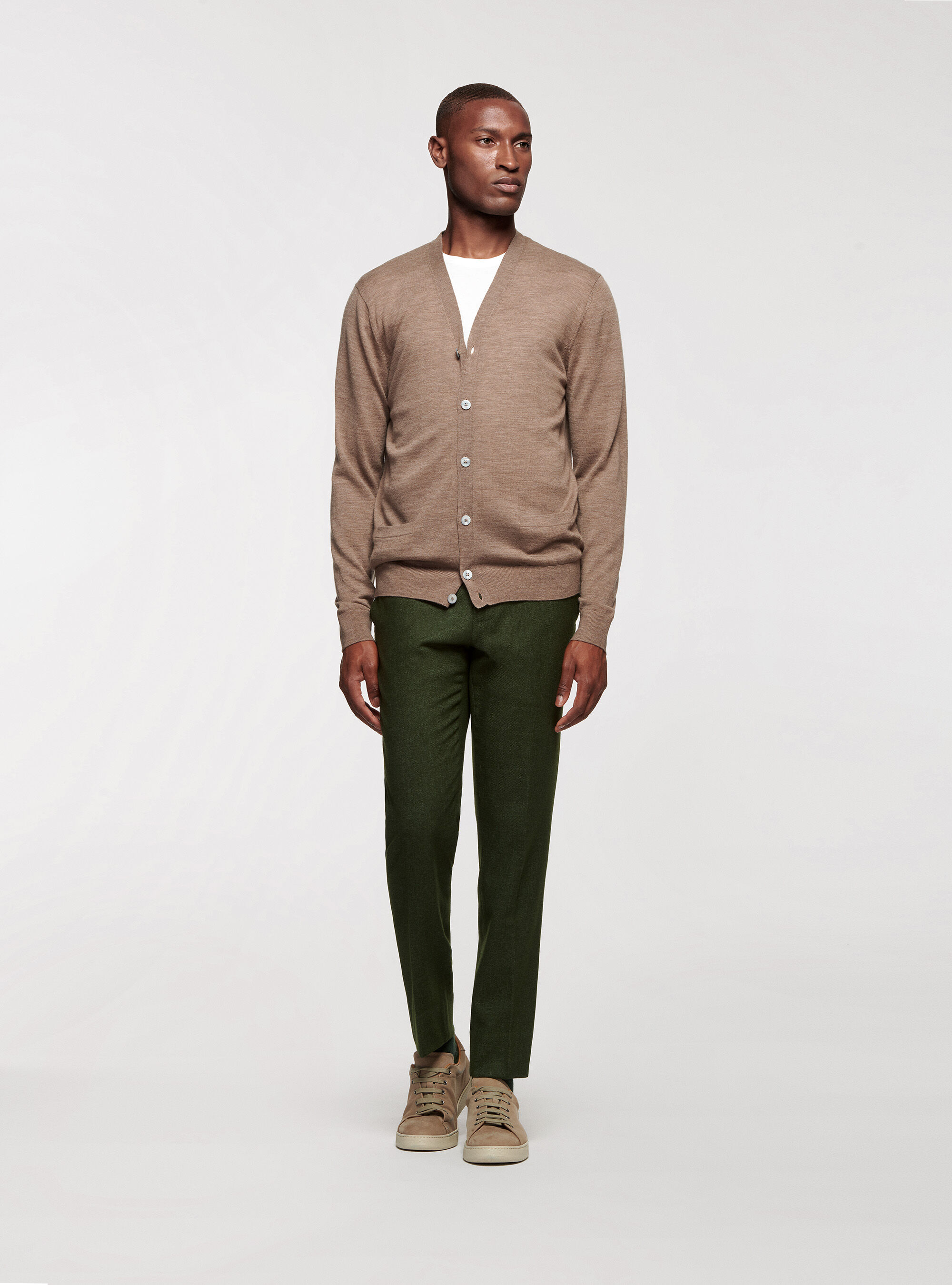 Mens cardigan merino wool hot sale