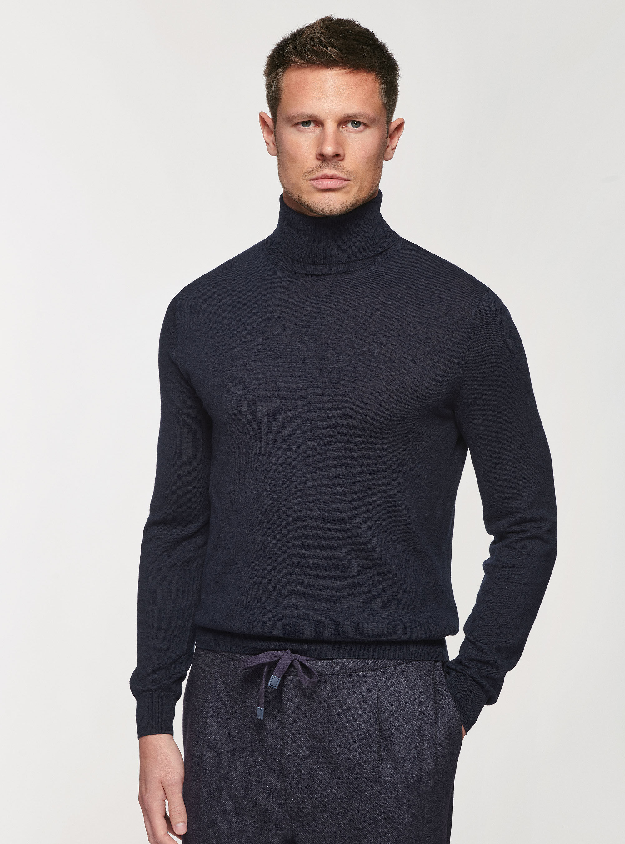 Turtleneck cotton shirts on sale