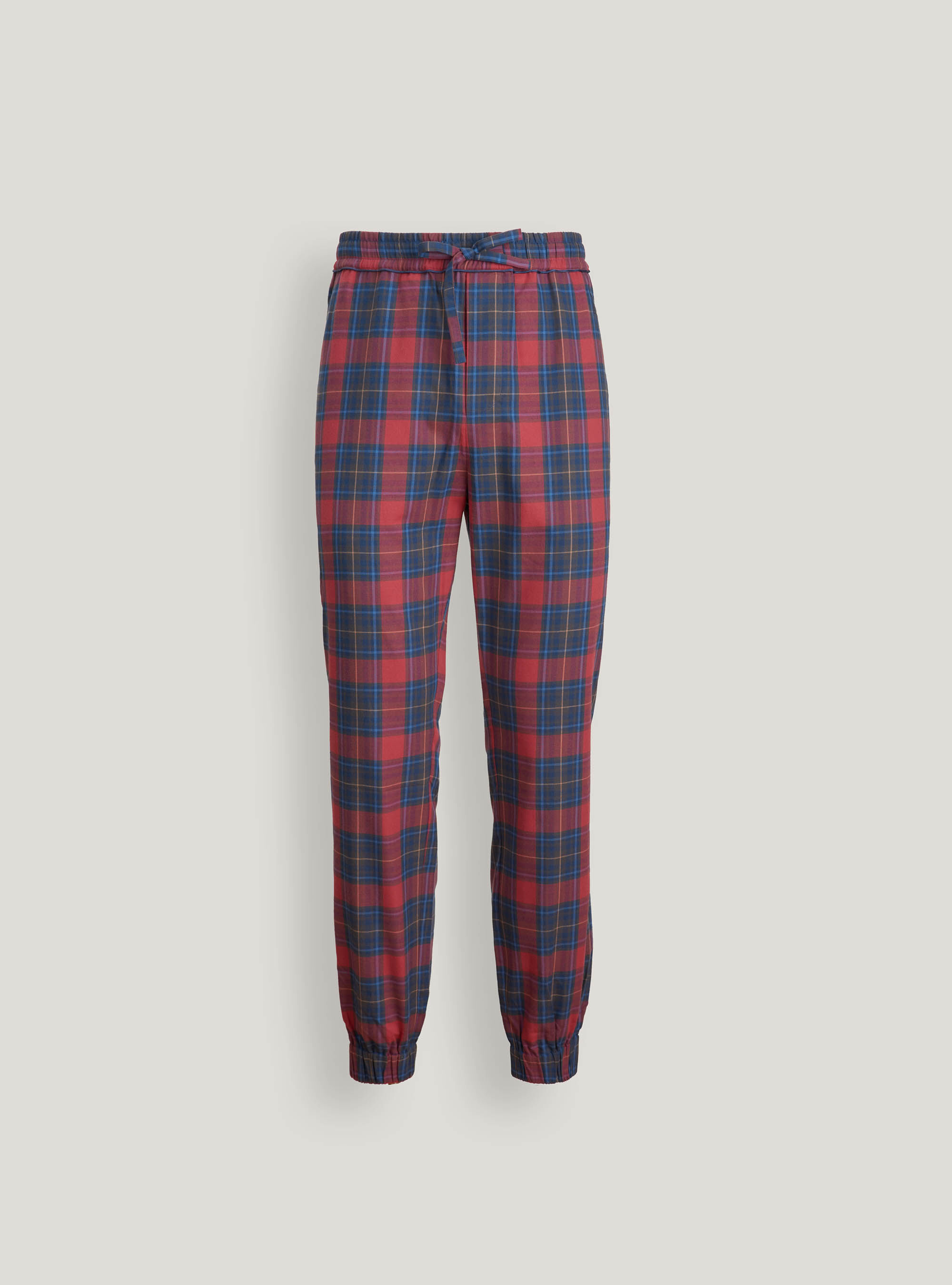 Tartan cotton flannel long trousers Gutteridge Men s Pyjamas