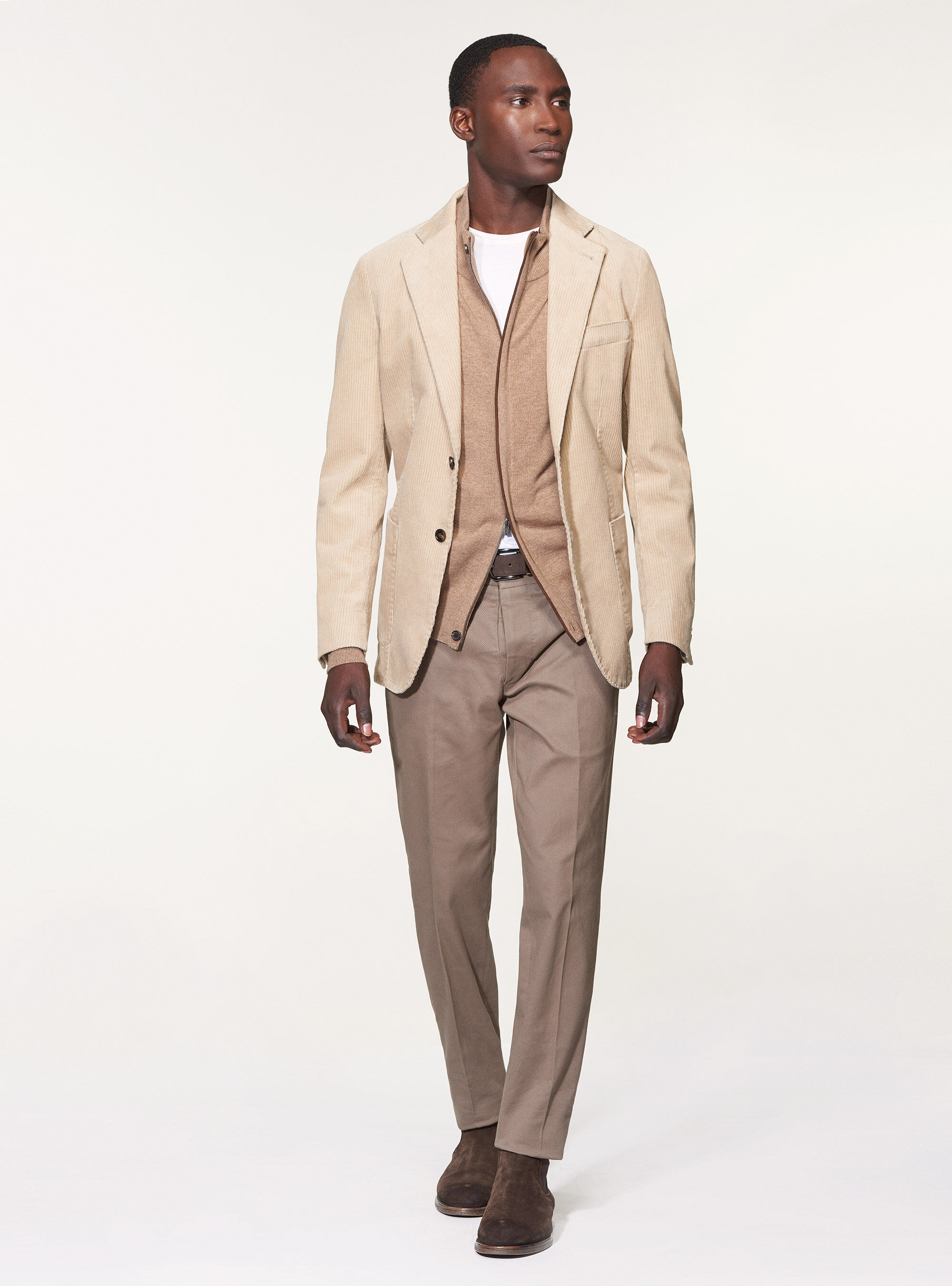 Beige corduroy blazer online