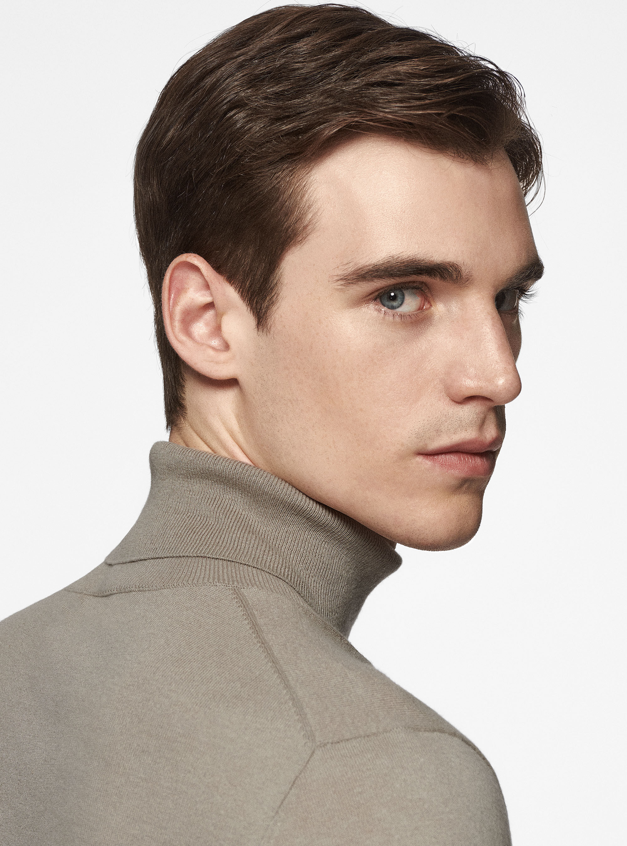 Dolcevita in cotone seta e cashmere, SABBIA