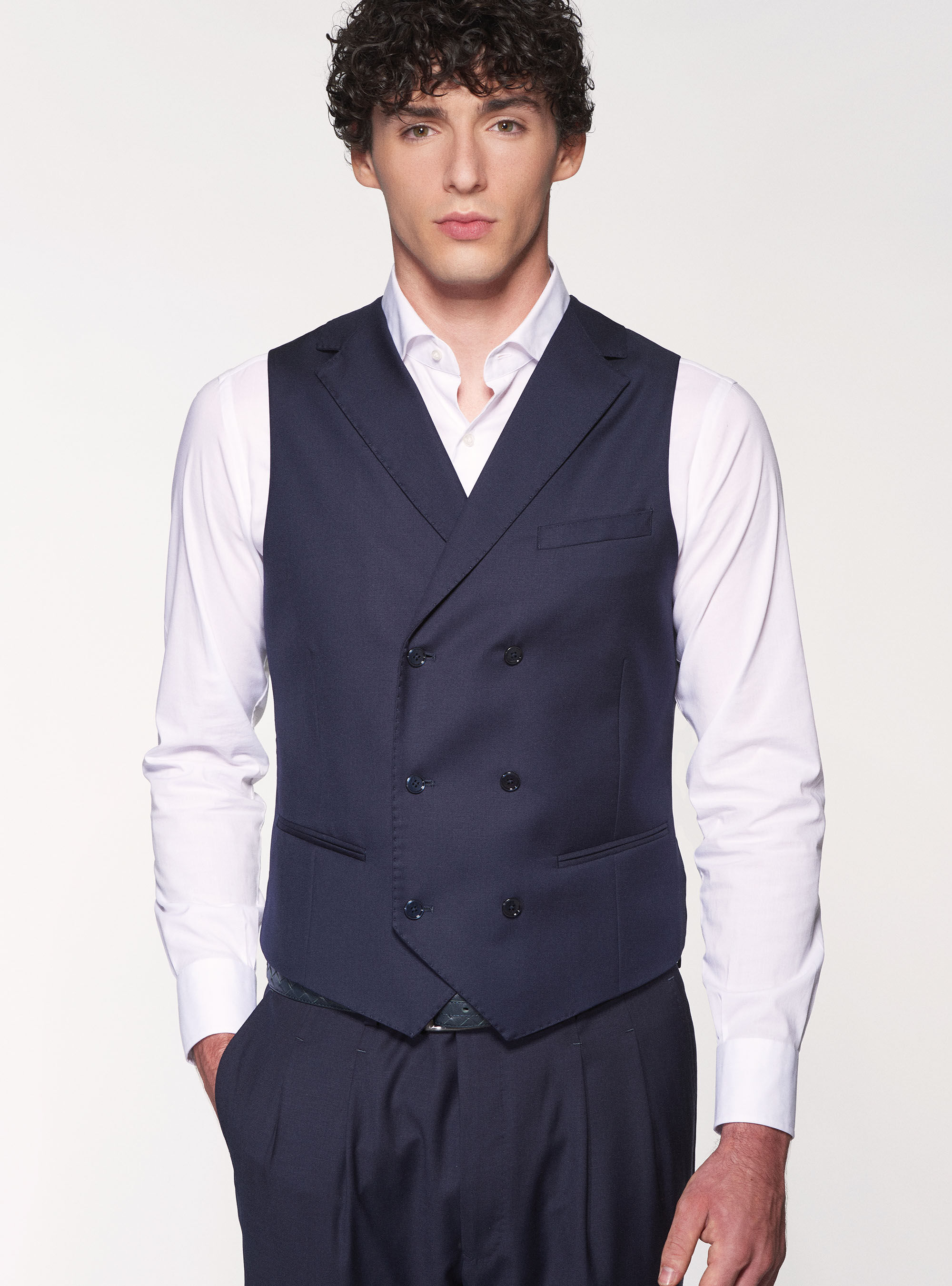 Purple double on sale breasted waistcoat