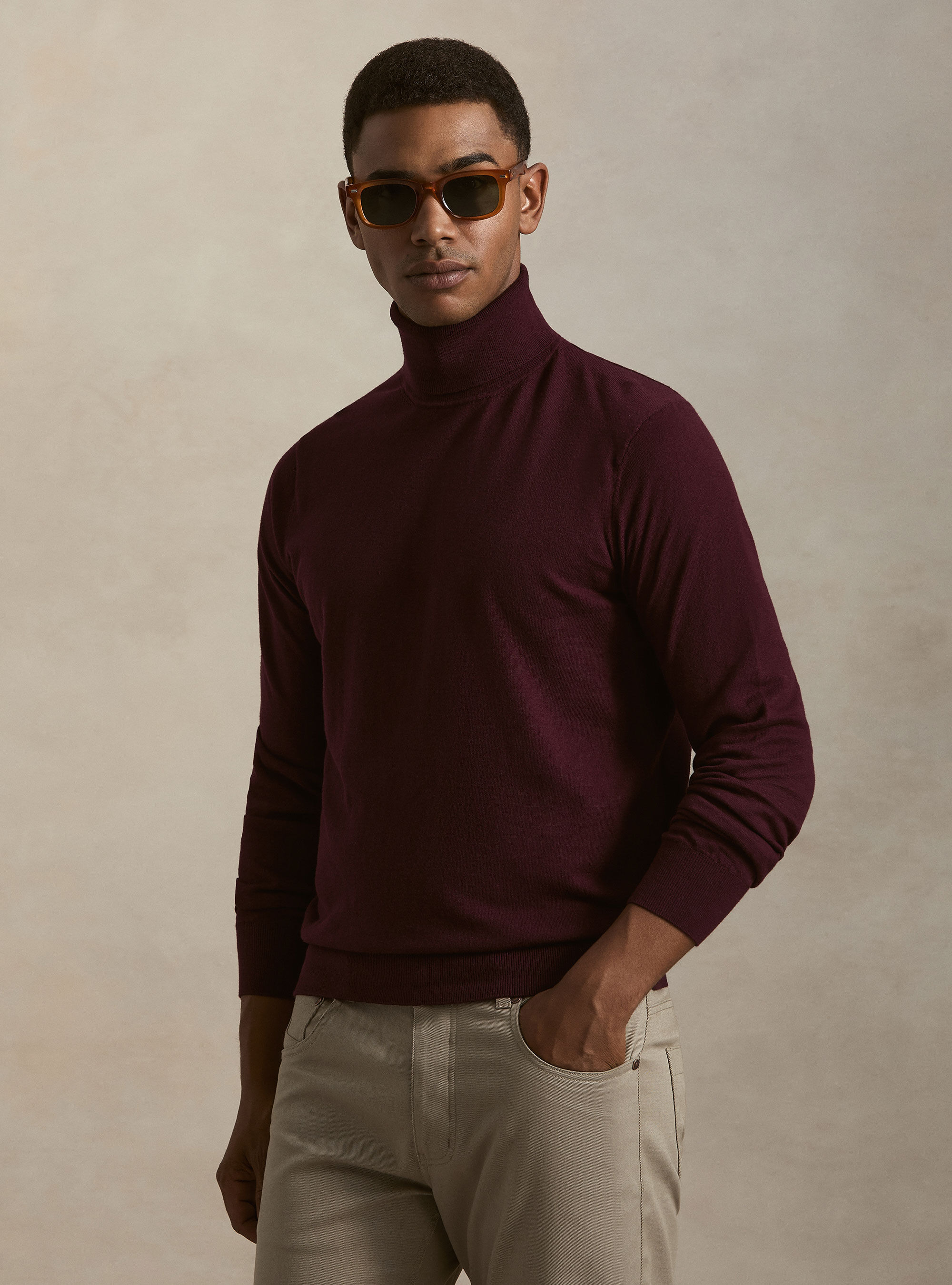 Cotton and Cashmere Turtleneck