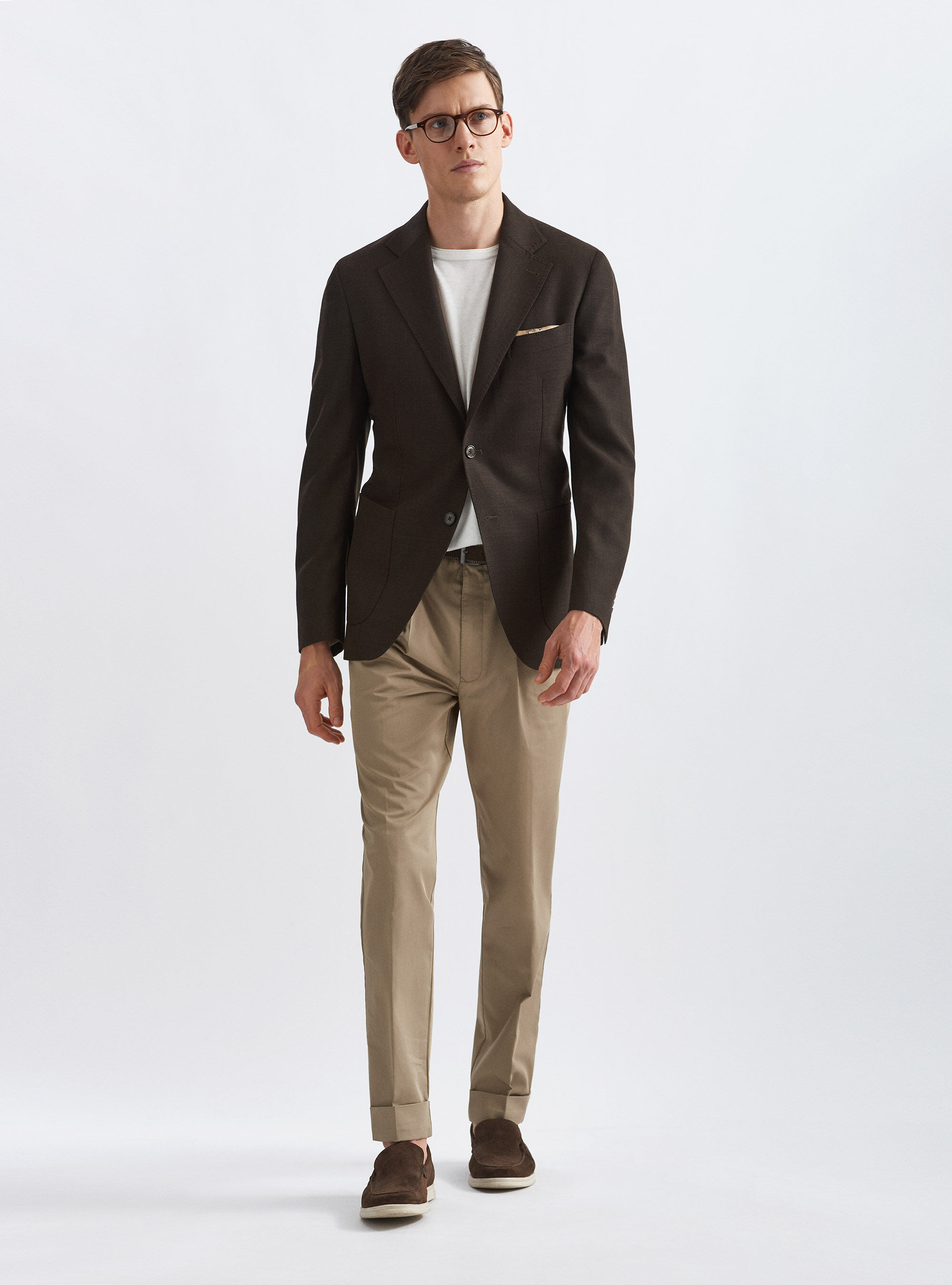 Charcoal jacket cheap khaki pants