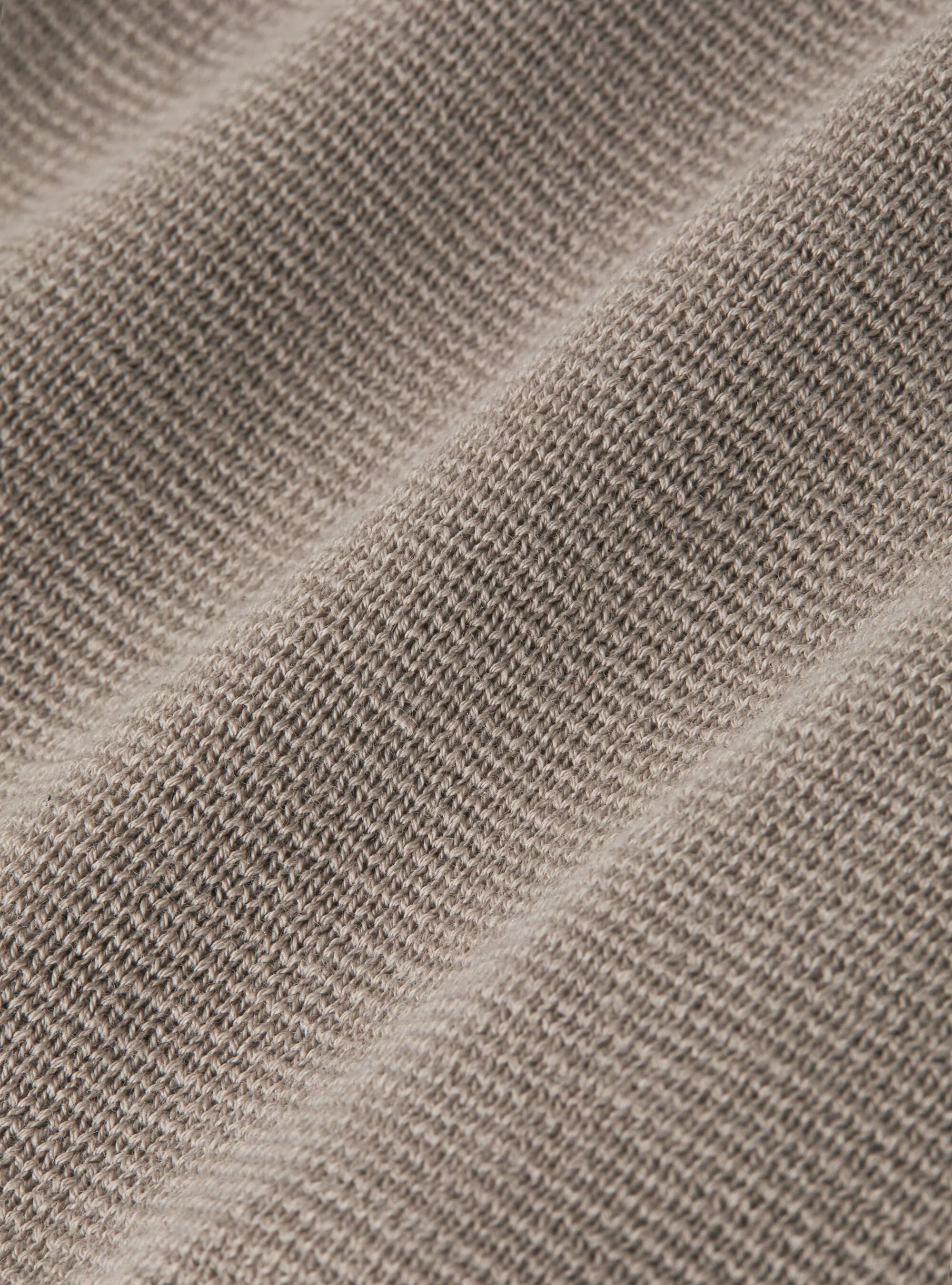 Gilet doppiopetto in maglia di cotone, SABBIA