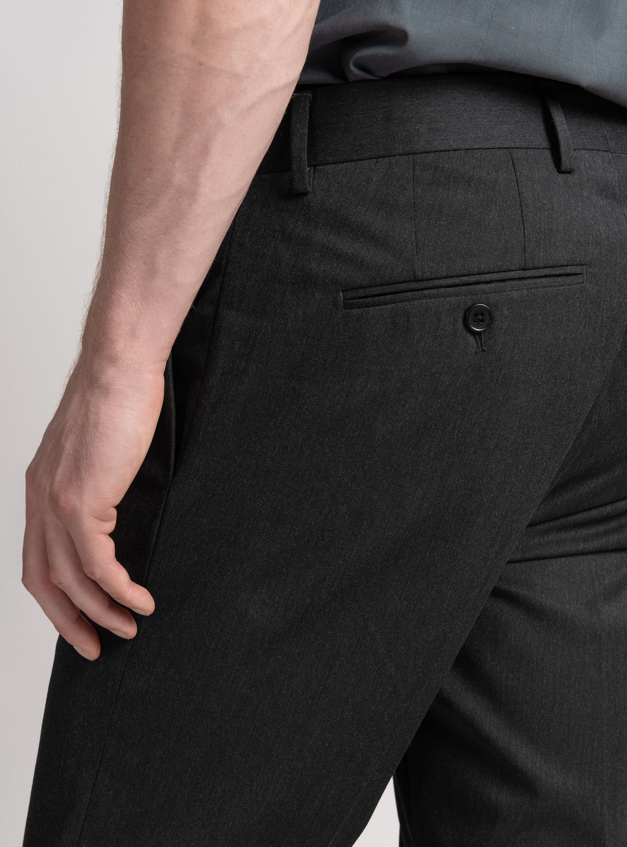 Pantalones de traje slim-fit, GRIS MARENGO