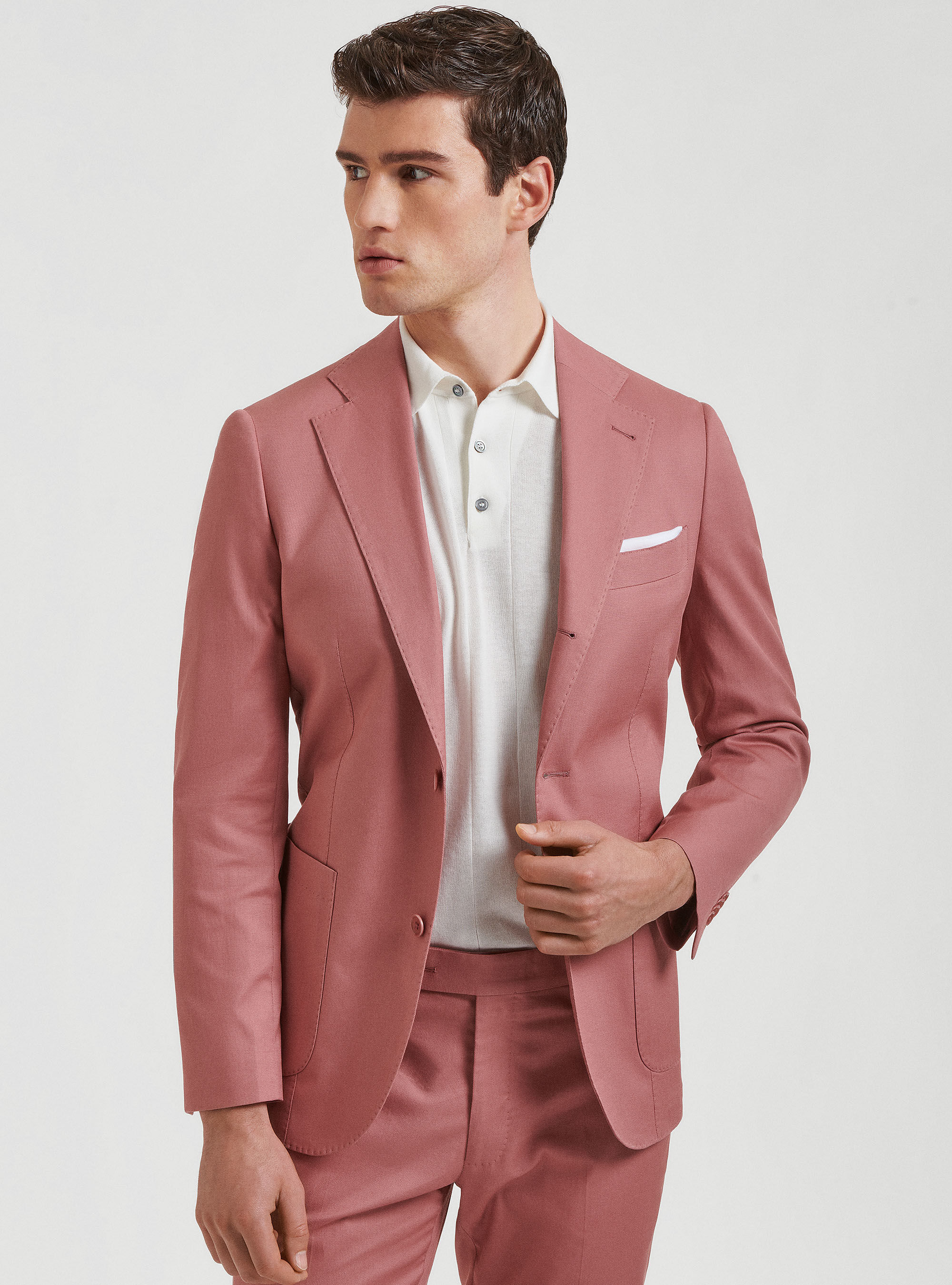 Armoured cotton suit blazer