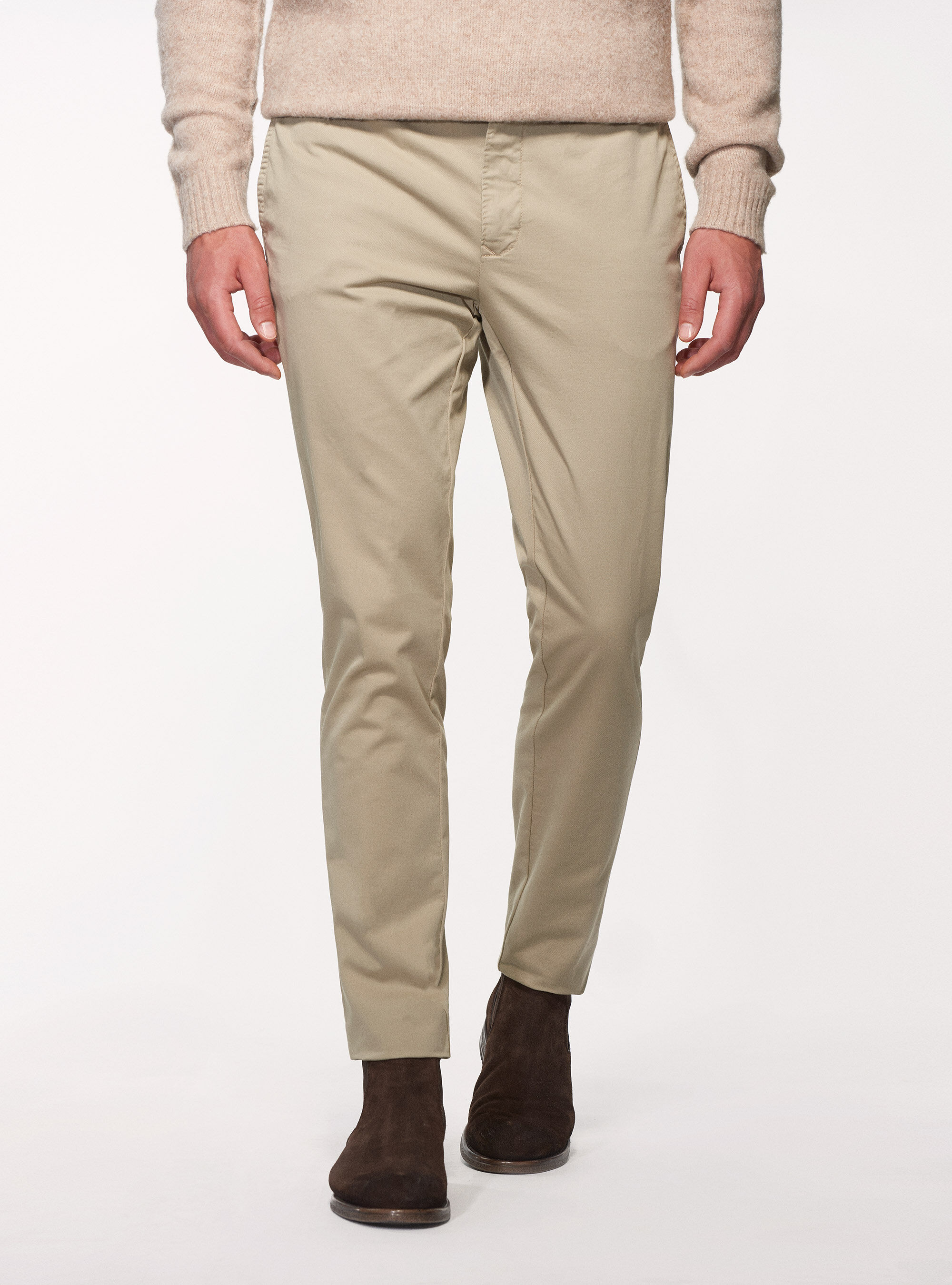Cotton chinos hot sale mens trouser