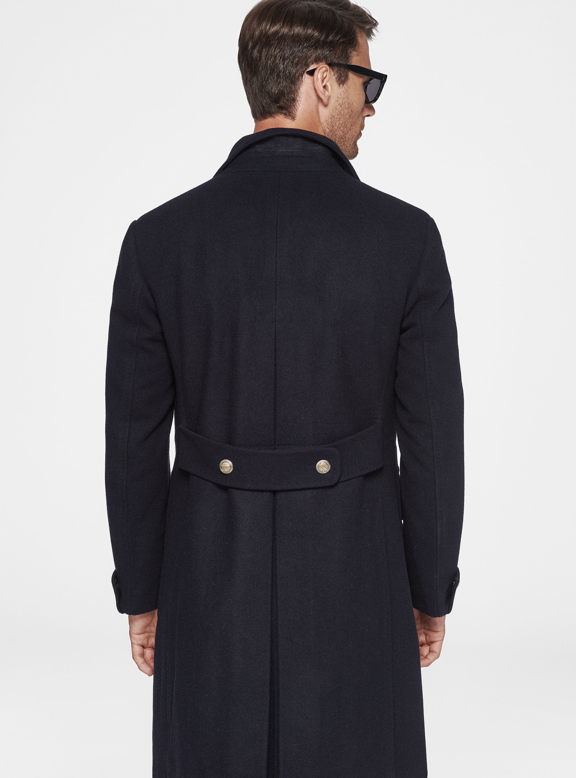 Pure wool double-breasted coat | Gutteridge | Men's Sale