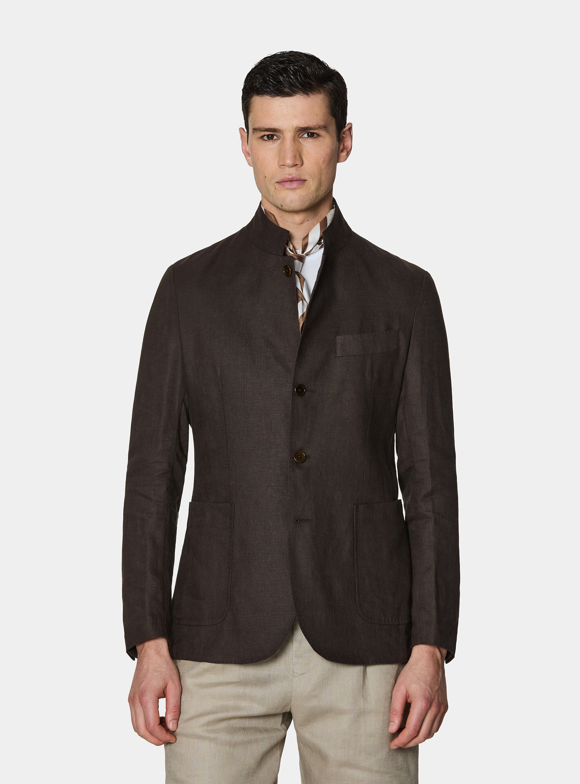 Korean blazer in pure linen