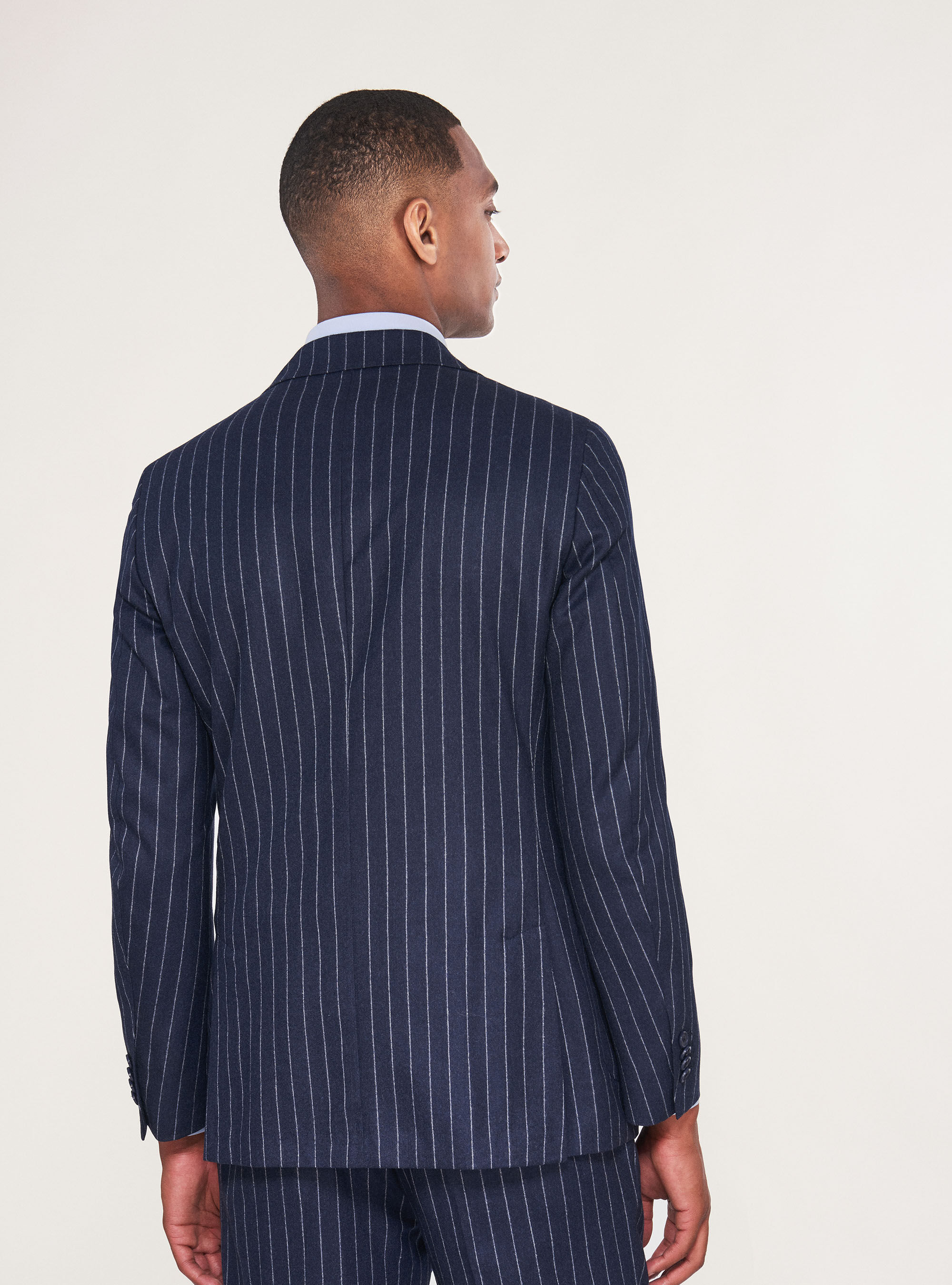 Pin striped jacket deals